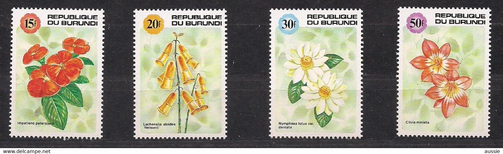 Burundi 1992 OCBn° 982-985 *** MNH Cote 22 € Flore Flowers Bloemen Fleurs - Ungebraucht