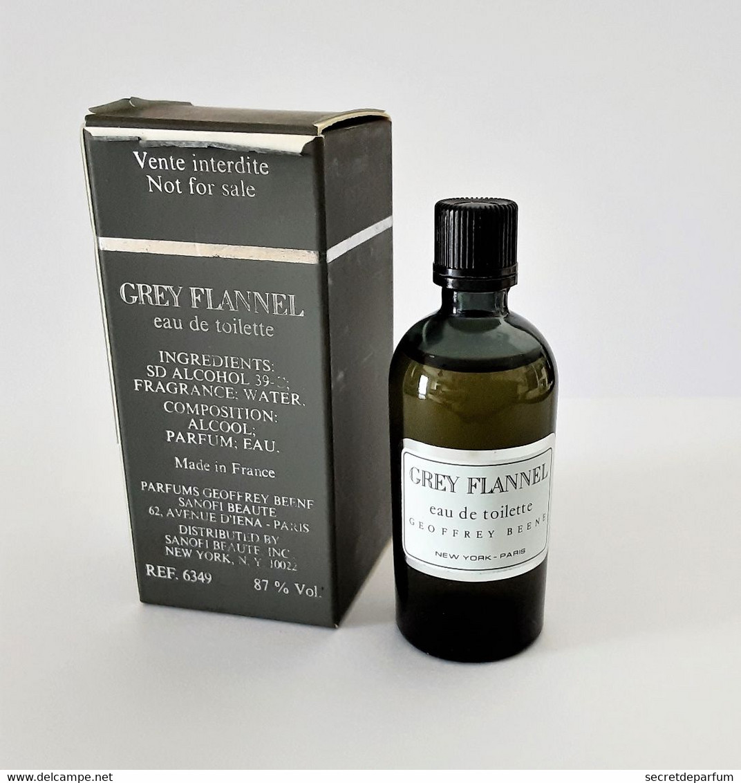 Miniatures De Parfum GREY FLANNEL De GEOFFREY BEENE EDT 15 ML + BOITE - Miniaturen Flesjes Heer (met Doos)