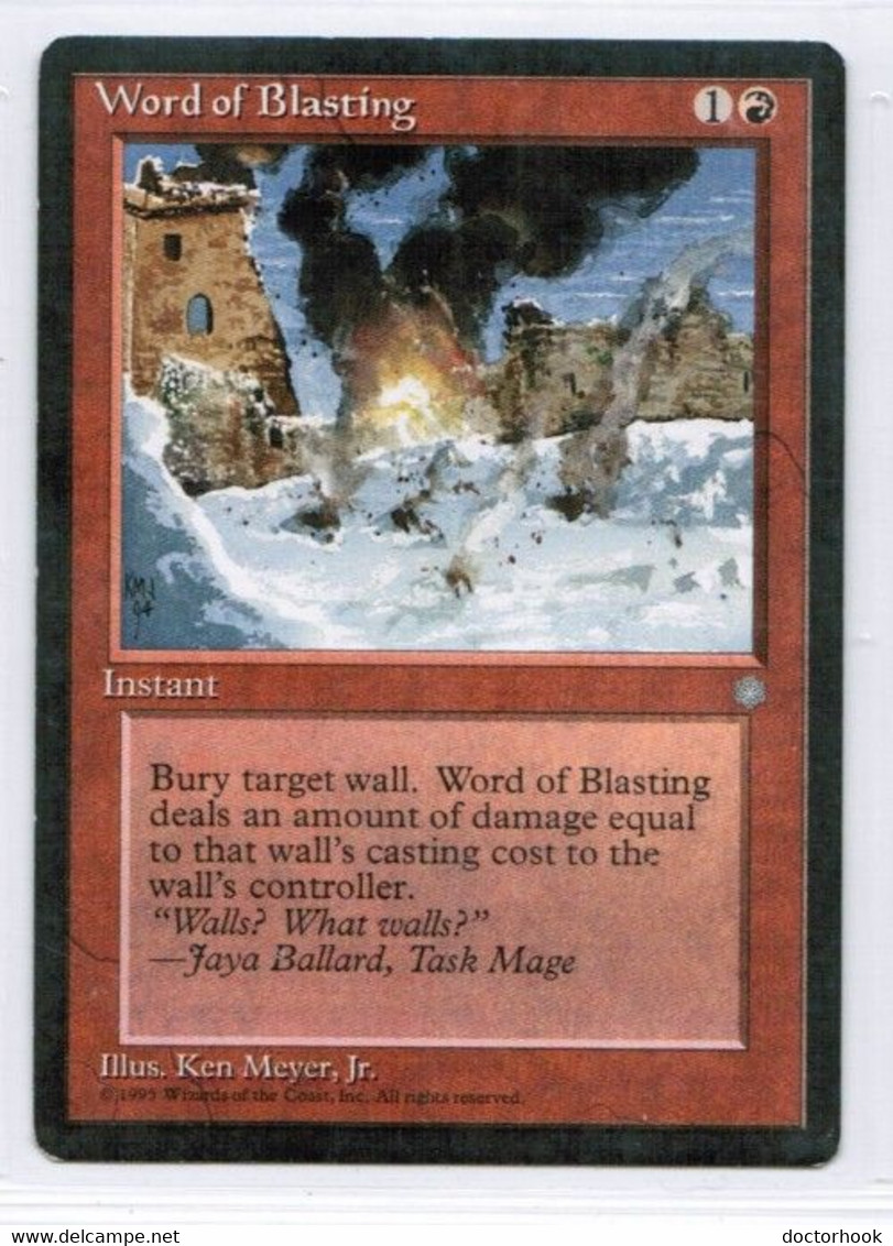 MAGIC The GATHERING  "Word Of Blasting"---ICE AGE (MTG--147-5) - Sonstige & Ohne Zuordnung