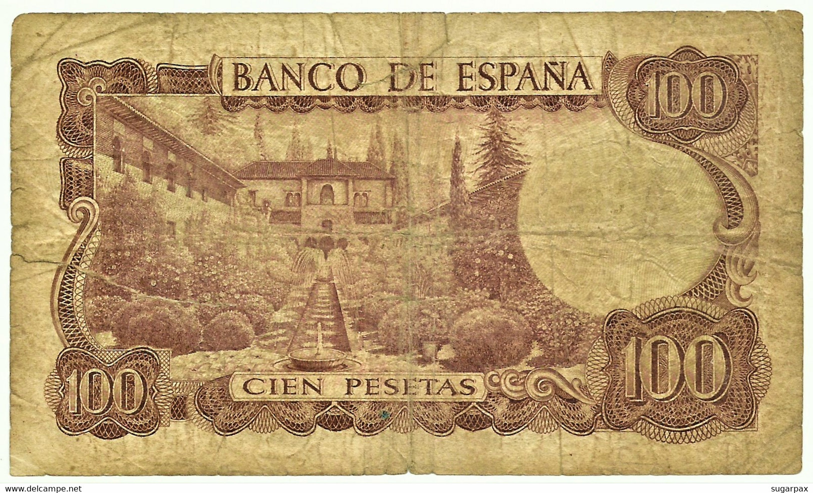 ESPAÑA - 100 Pesetas - 17.11.1970 ( 1974 ) - Pick 152 - Serie 3Y - Manuel De Falla - 100 Pesetas