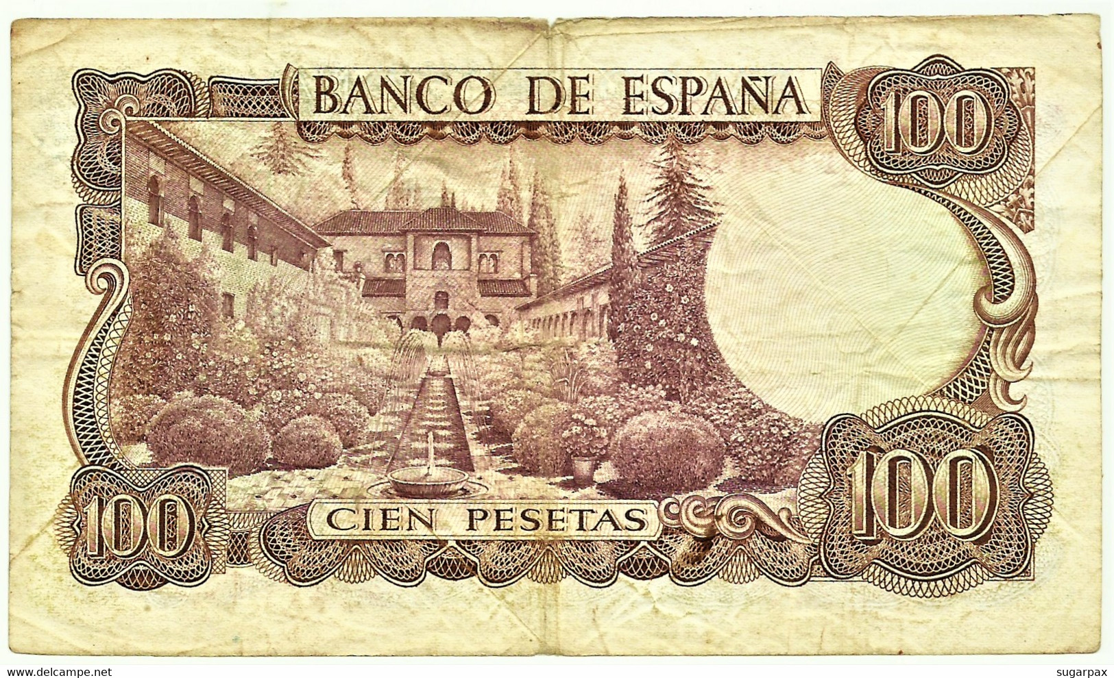 ESPAÑA - 100 Pesetas - 17.11.1970 ( 1974 ) - Pick 152 - Serie 6F - Manuel De Falla - 100 Pesetas