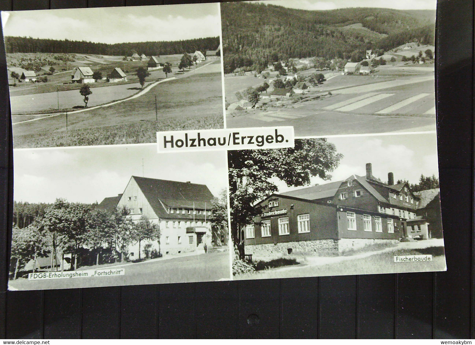 DDR: AK Von Holzhau/Erzgeb. (4 Ansichten) Mit 10 Pf 5-Jahrplan Vom 25.5.59 Nach Thale Knr: 409 - Holzhau