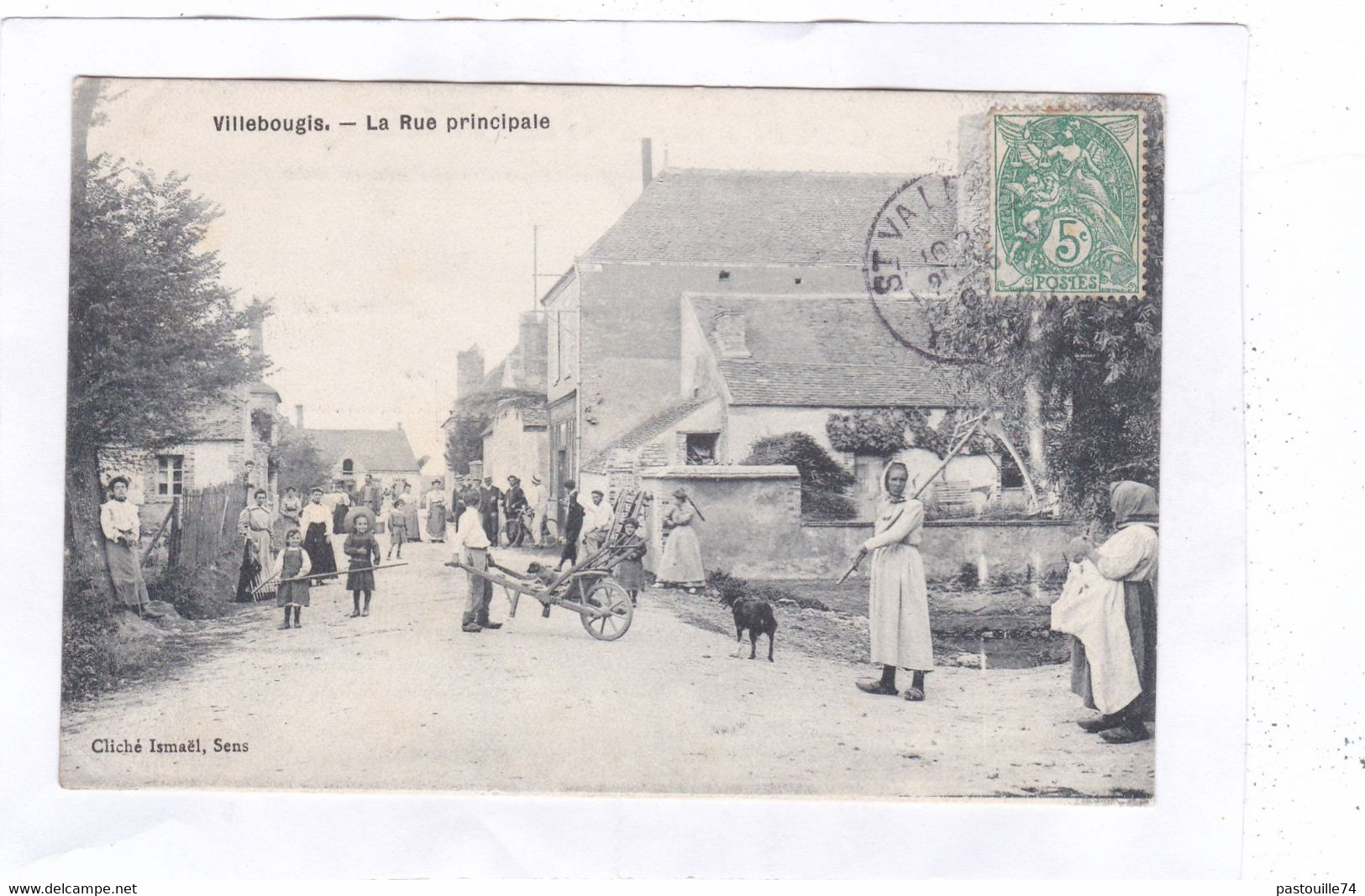 CPA :  14 X 9  -  VILLEBOUGIS  -  La  Rue  Principale - Villebougis