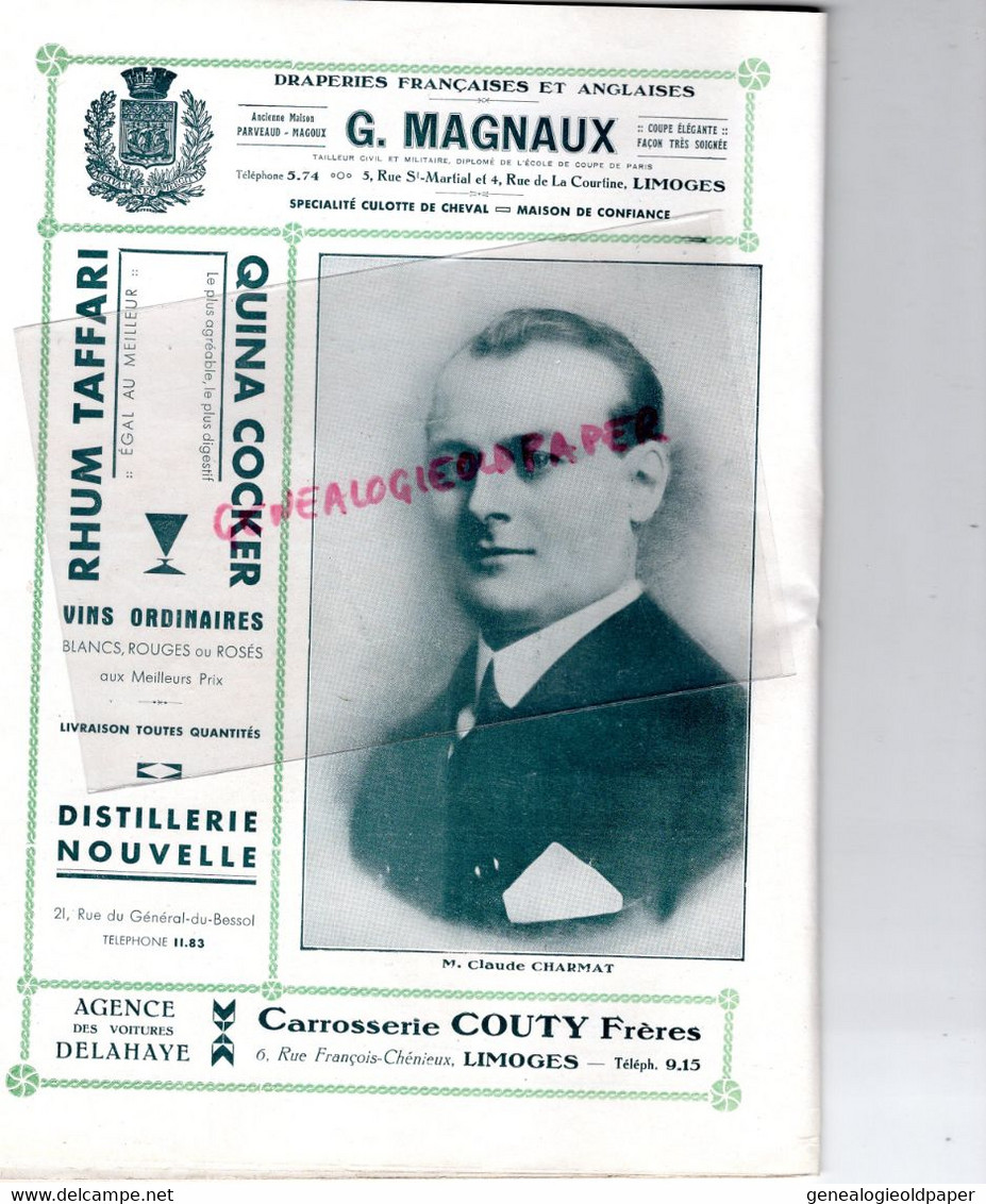 87- LIMOGES- PROGRAMME CIRQUE THEATRE OPERA-CAZAUTETS- L' ARLESIENNE-GRUMBACH-TRAMOND-CITROEN-HOLDERER-MAPATAUD-BOUCHARA - Programma's