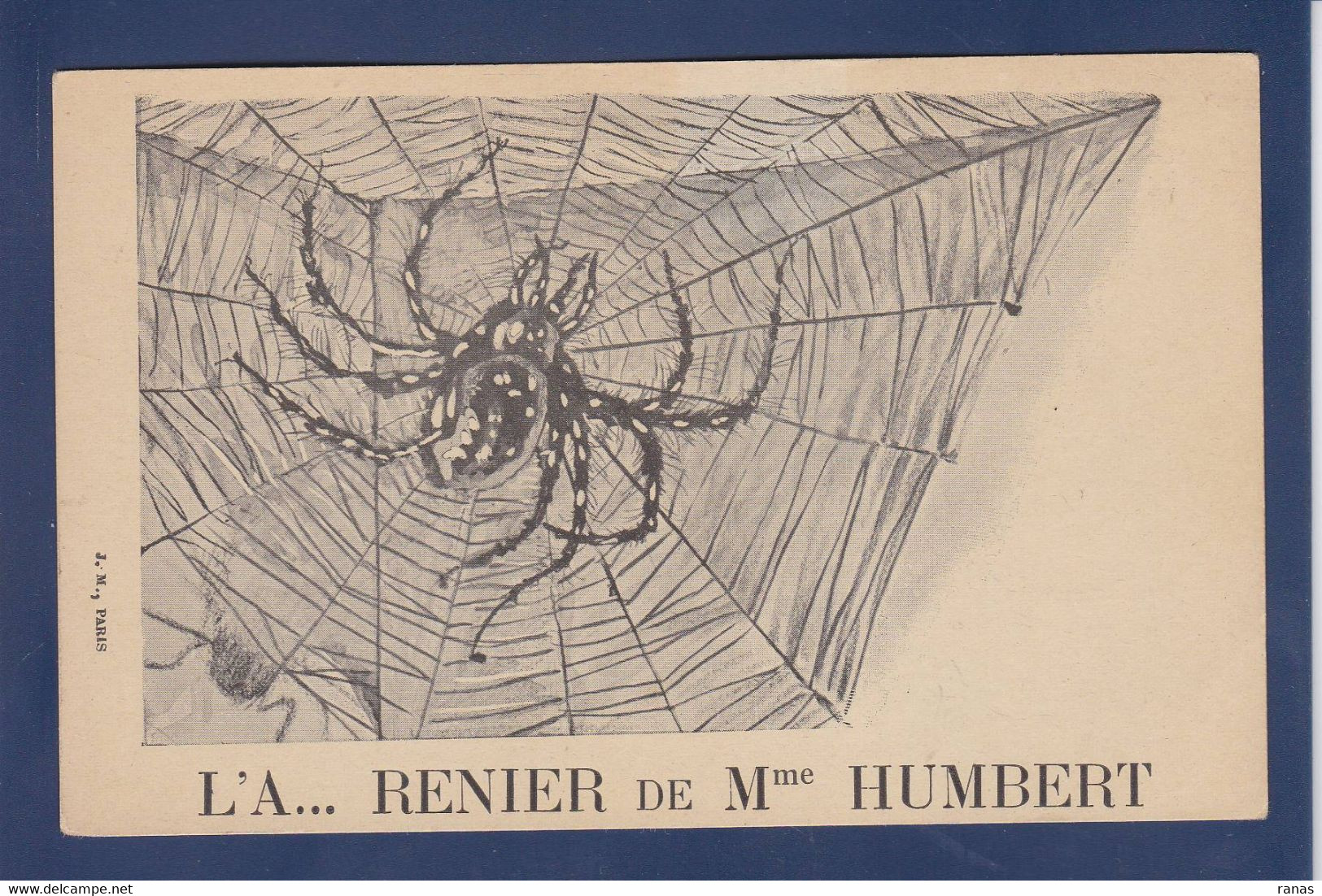 CPA Araignée Spider Non Circulé Surréalisme Affaire Humbert - Insectos