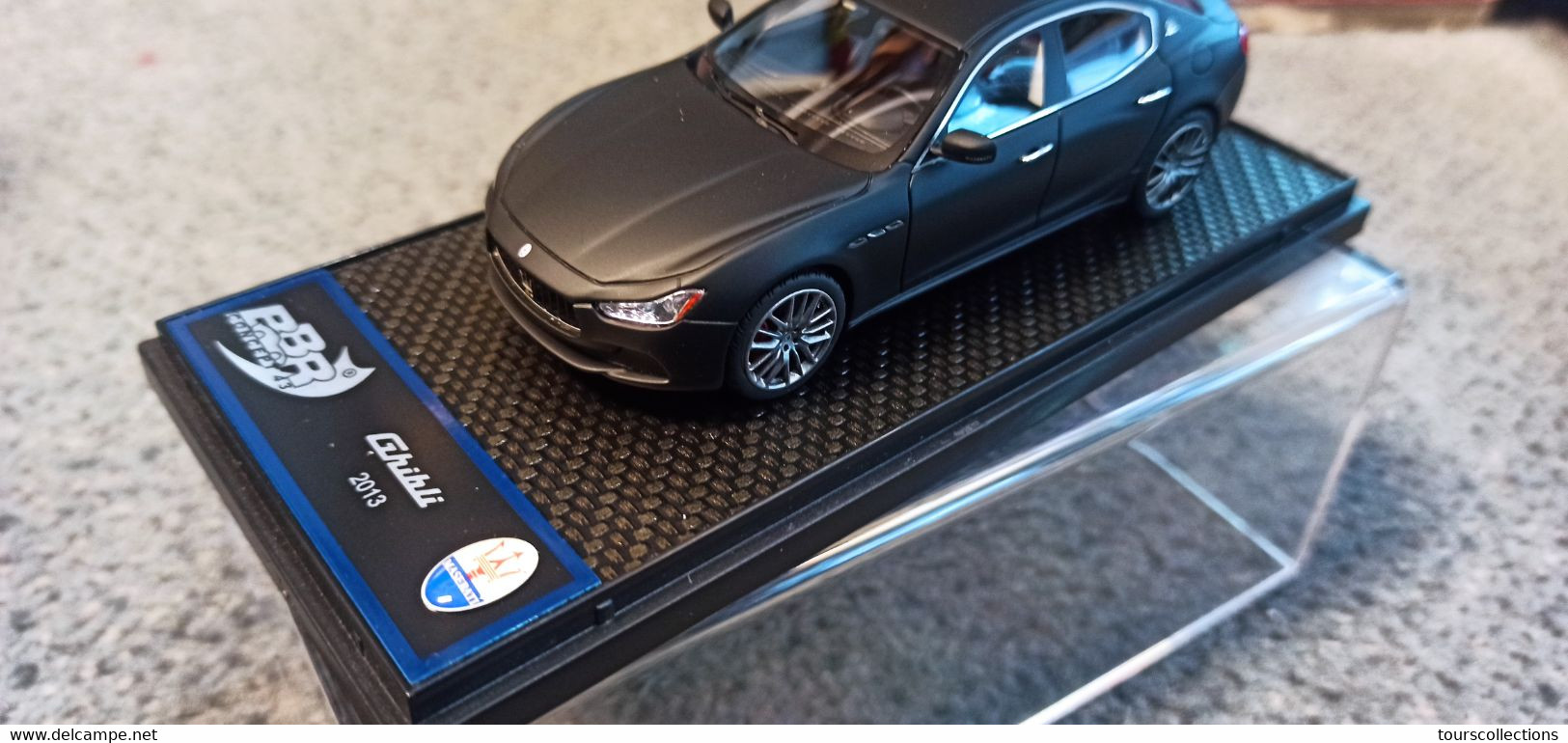 ULTRA RARE !!! BBR 1/43 MASERATI GHIBLI de 2013 Matt Black limited 25 pièce numéroté 16/25