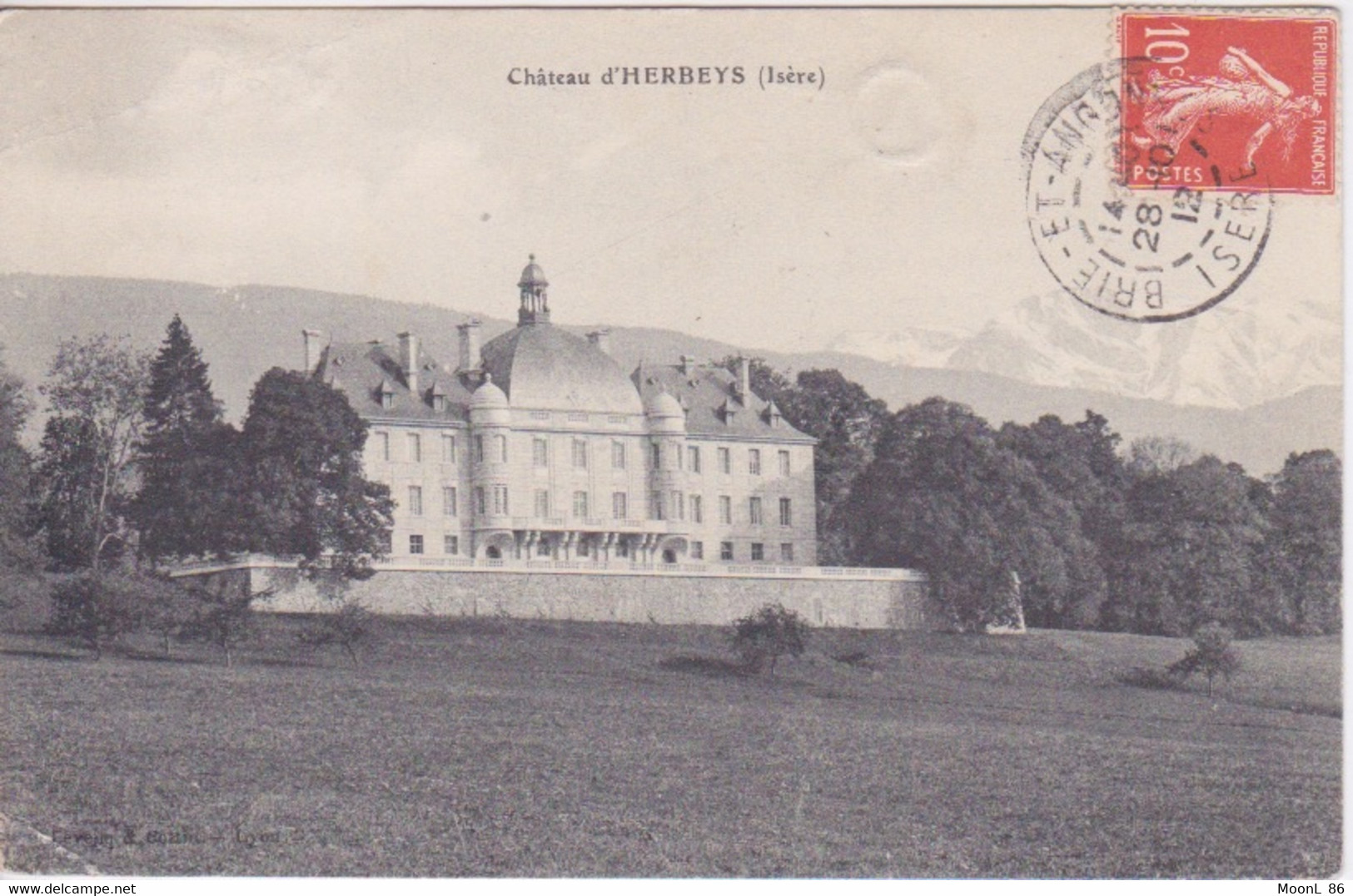 38 - ISERE - HERBEYS PRES EYBENS  -  ENVIRONS BRIE ET ANGONNES  - LE CHATEAU D'HERBEYS - Herbeys