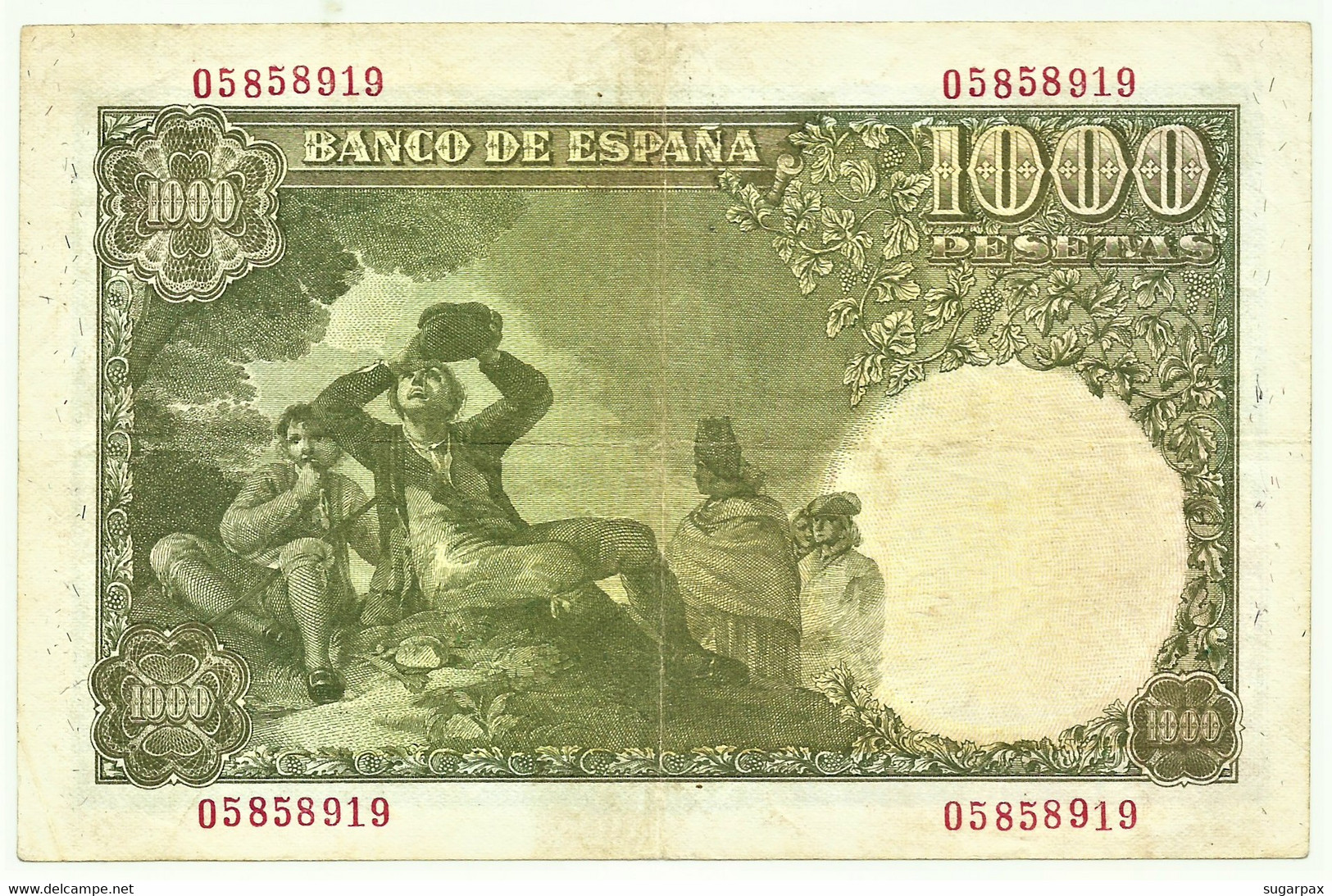 ESPAÑA - 1000 Pesetas - 4 De Noviembre De 1949 ( 1951 ) - Pick 138 - Ramón De Santillan - 1.000 - 1000 Peseten