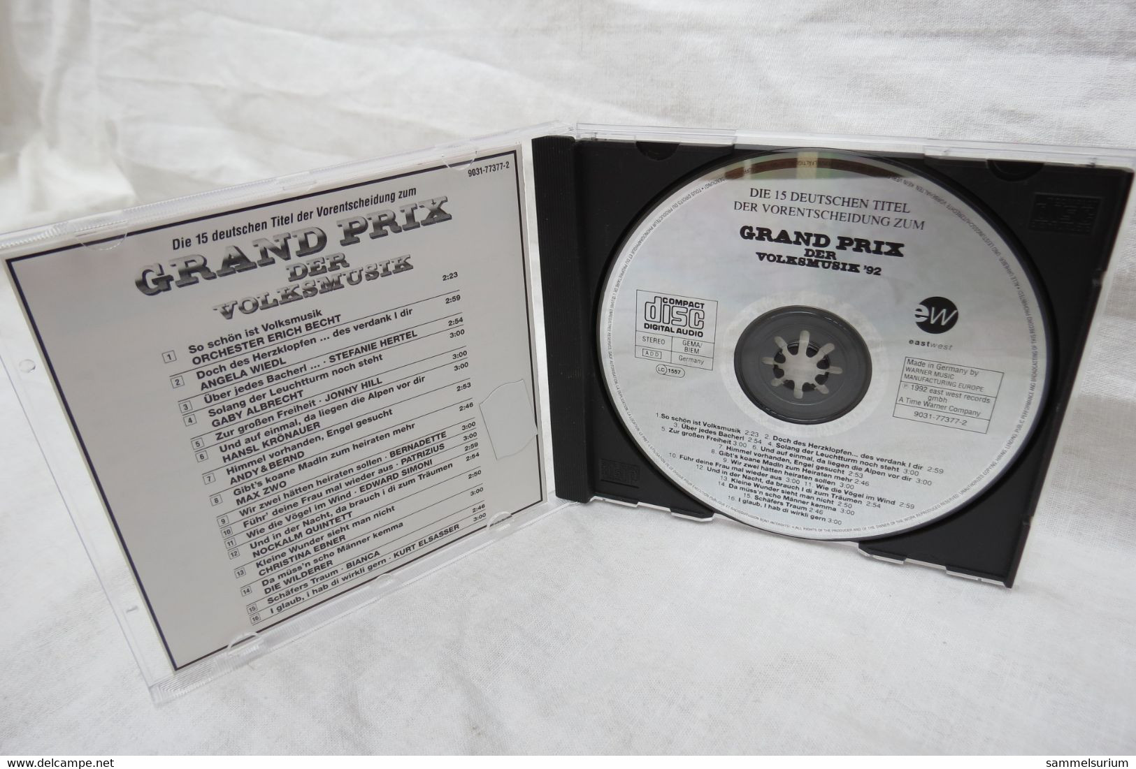 CD "Grand Prix Der Volksmusik '92" Die 15 Deutschen Titel Der Vorentscheigung - Autres - Musique Allemande