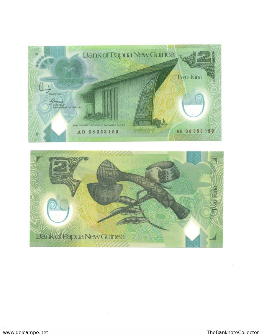 Papua New Guinea 2 Kina ND 2007 Polymer Issue UNCIRCULATED P-28 - Papua New Guinea