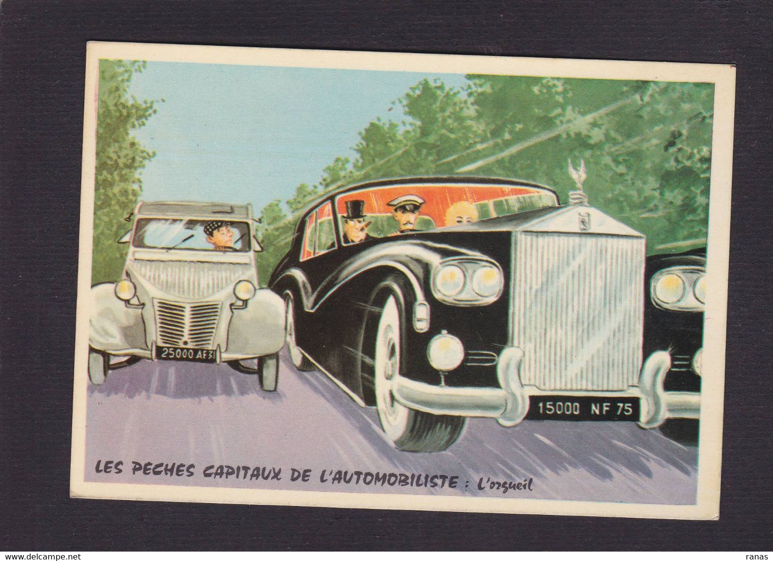 CPSM Carrière Louis Humour Non Circulé  Photochrom 50333 Deux Chevaux Citroën Rolls Royce - Carrière, Louis