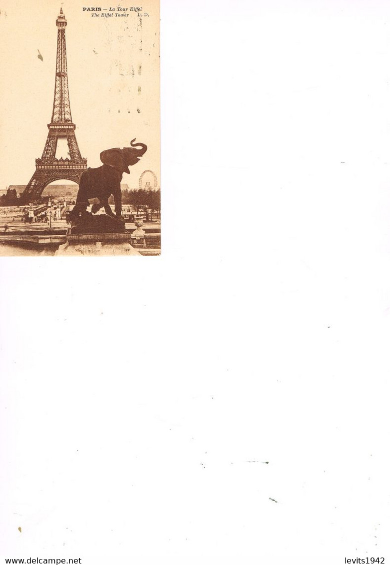 MARQUE POSTALE -  JEUX OLYMPIQUES 1924 - PARIS DEPART - 20-04-1924 - - Summer 1924: Paris