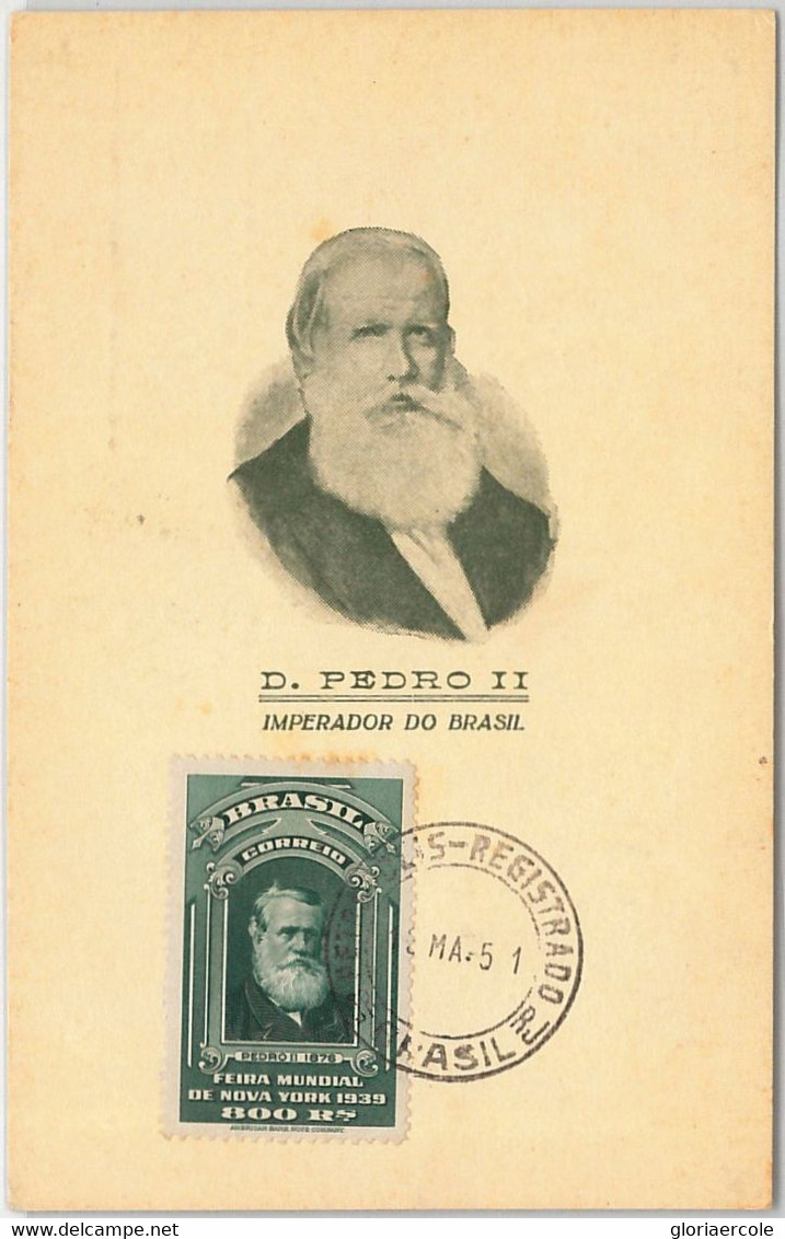 57438 -  BRAZIL - POSTAL HISTORY: MAXIMUM CARD 1951 -  MILITARY - Cartes-maximum