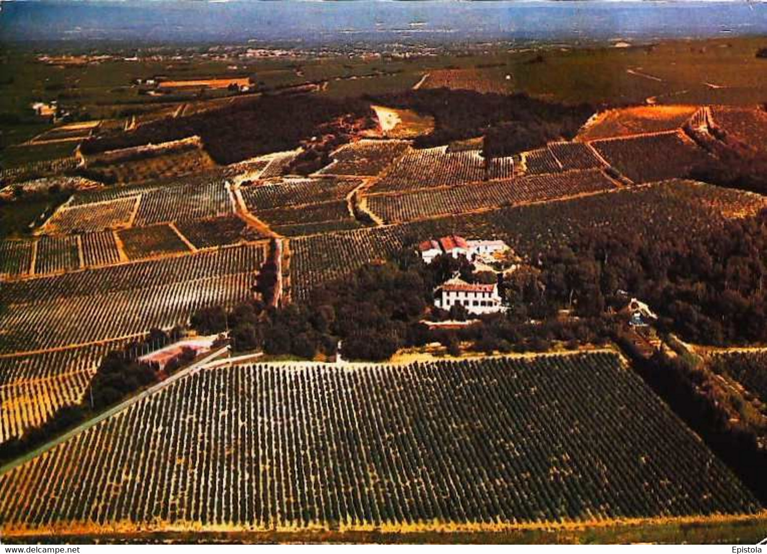 ► CPSM  Domaine Pierre Quiot  Chateau Maucoil Chateauneuf Du Pape  Vue Aérienne - Chateauneuf Du Pape