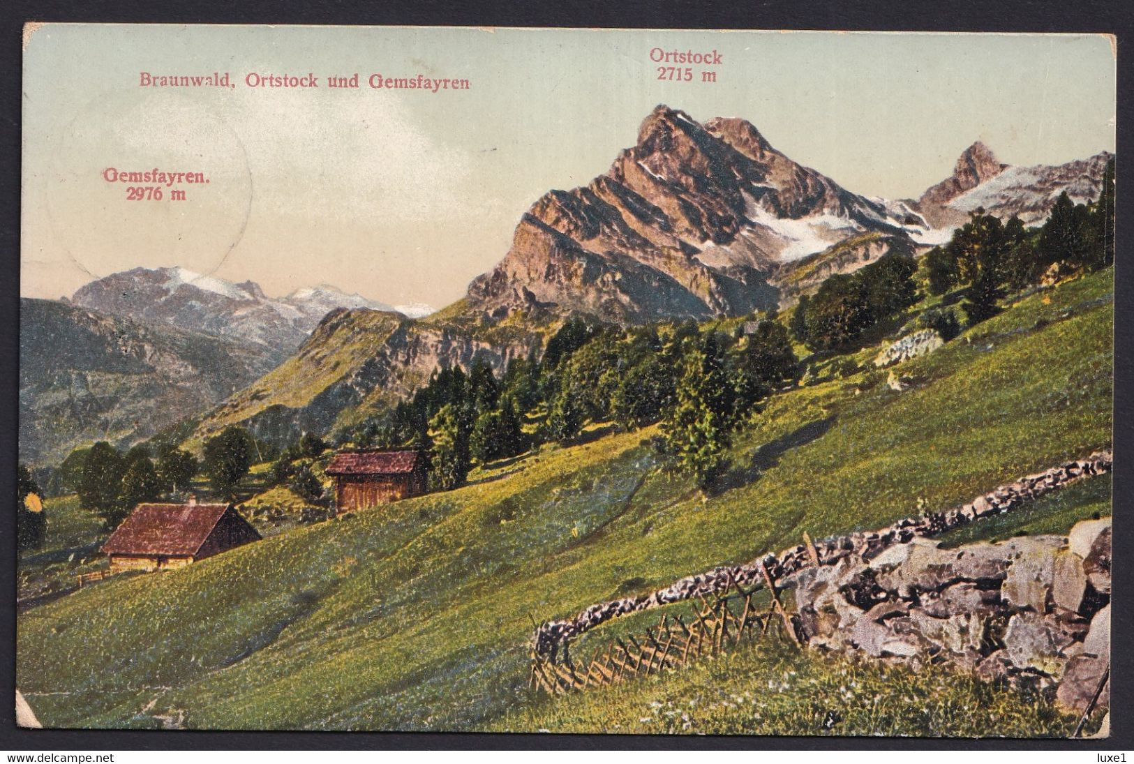 SWITZERLAND ,  Braunwald  ,   OLD POSTCARD - Braunwald