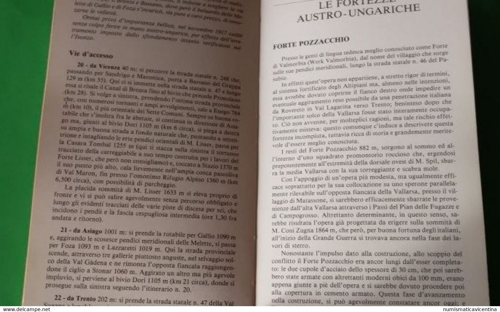 Guida alle fortezze degli Altipiani di Gianni Pieropan 1 WW les forts de la 1 WW the forts of the 1WW vs Austria