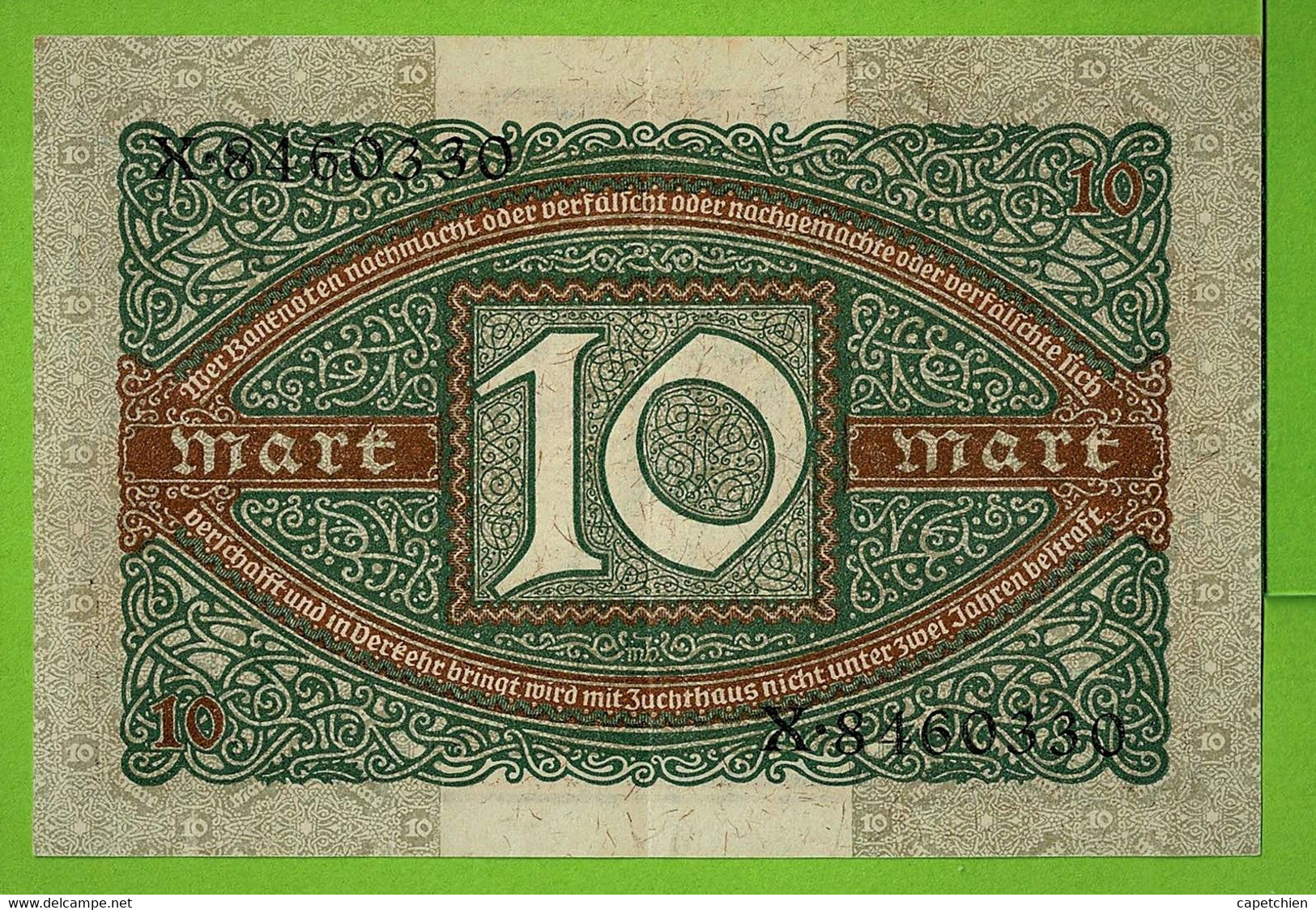 ALLEMAGNE / 10 MARK  / 06 FEVRIER 1920 / ETAT NEUF - 10 Mark