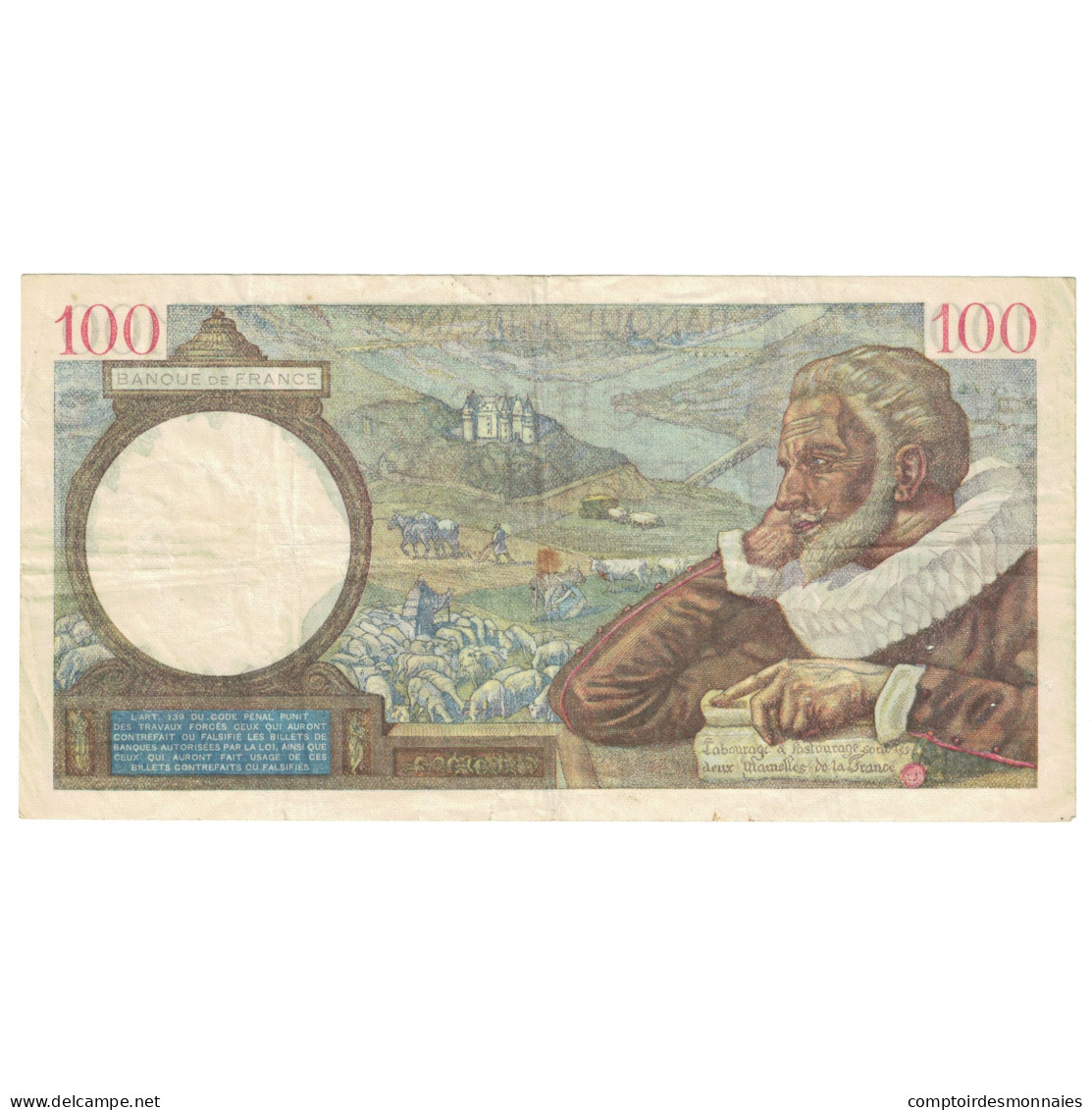 France, 100 Francs, Sully, 1939, G.3205, TTB, KM:94 - 100 F 1939-1942 ''Sully''