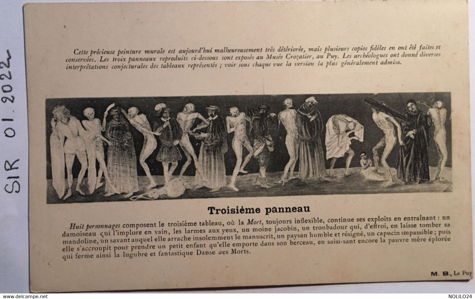 2 Cpa, La Chaise DIEU, 43 Haute Loire, Deuxième Et Troisième Tableau, Fresques Egllise Abbatiale, éd MB Le Puy - La Chaise Dieu