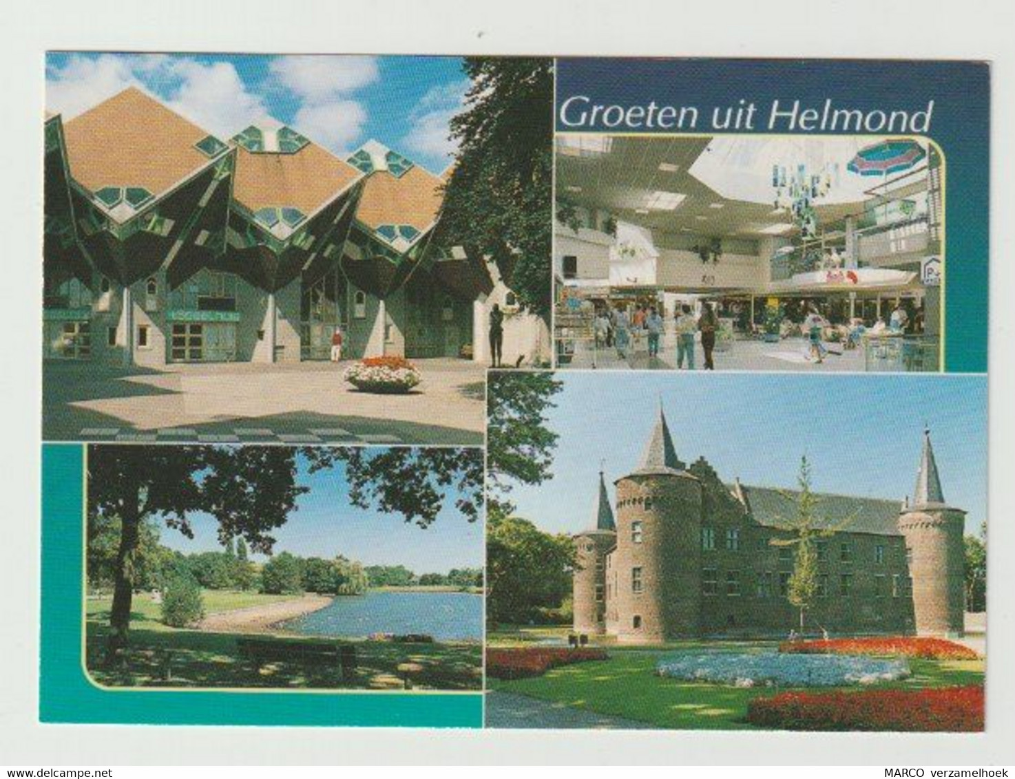 Postcard-ansichtkaart: Groeten Uit Helmond (NL) Speelhuis-kasteel - Helmond