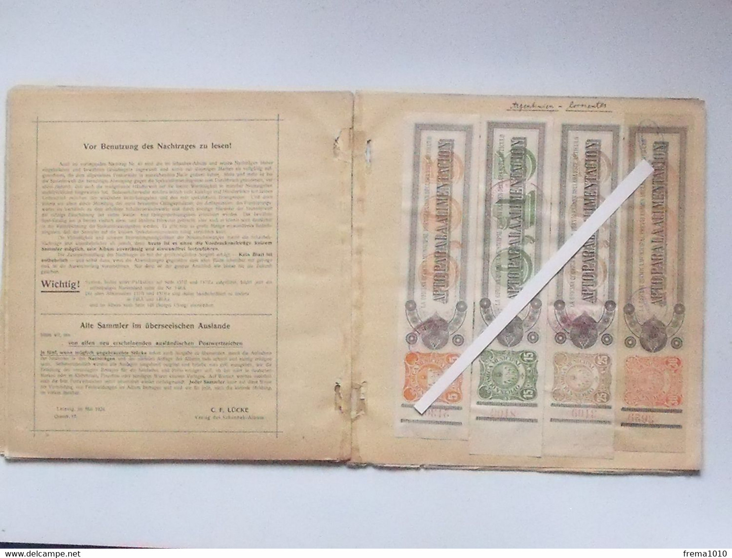 ARGENTINE Album 76 bandes fiscales anciennes valeurs différentes - Contrôle sanitaire APTE A LA CONSOMMATION CORRIENTES