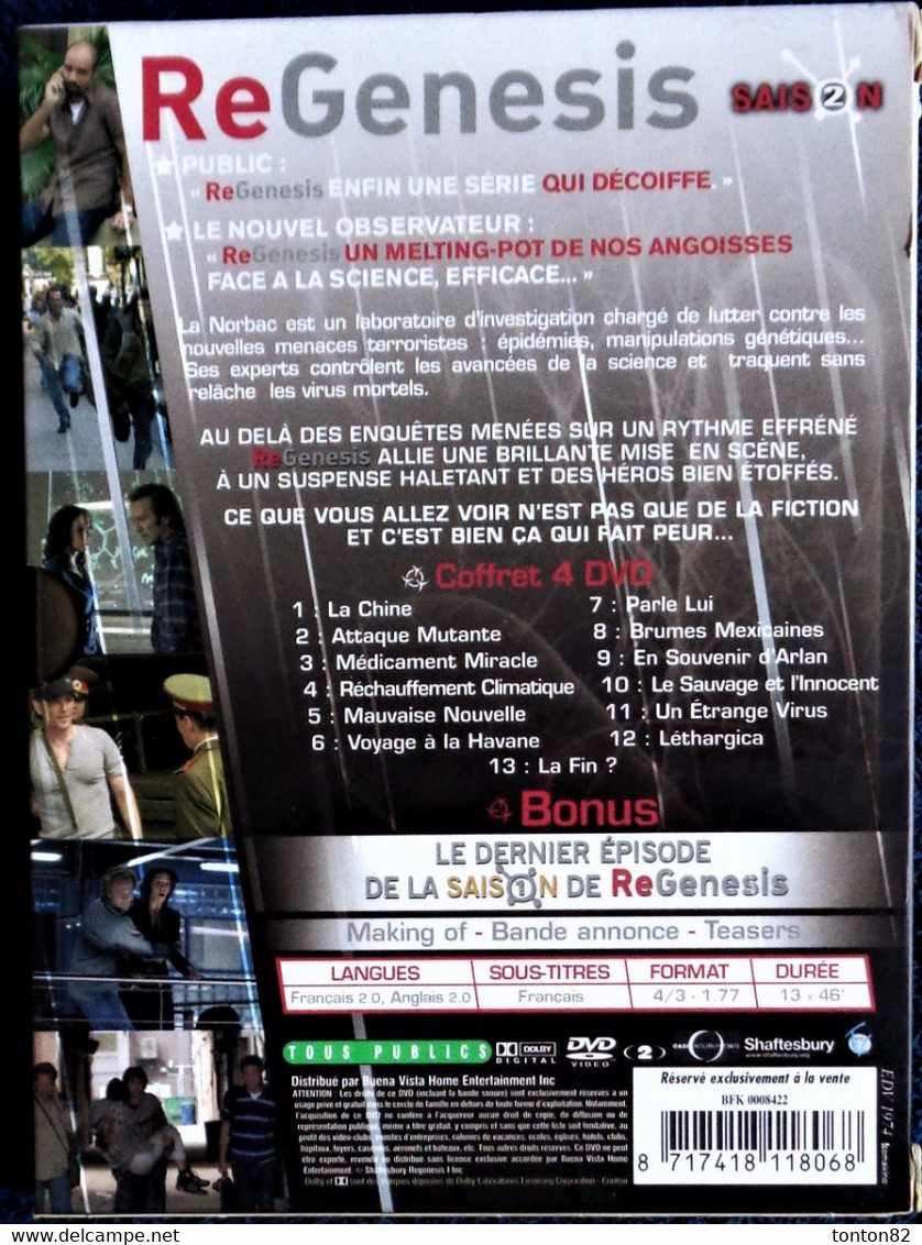 RE Genesis - Saison 2 - 4 DVD / 13 épisodes . - Dokumentarfilme