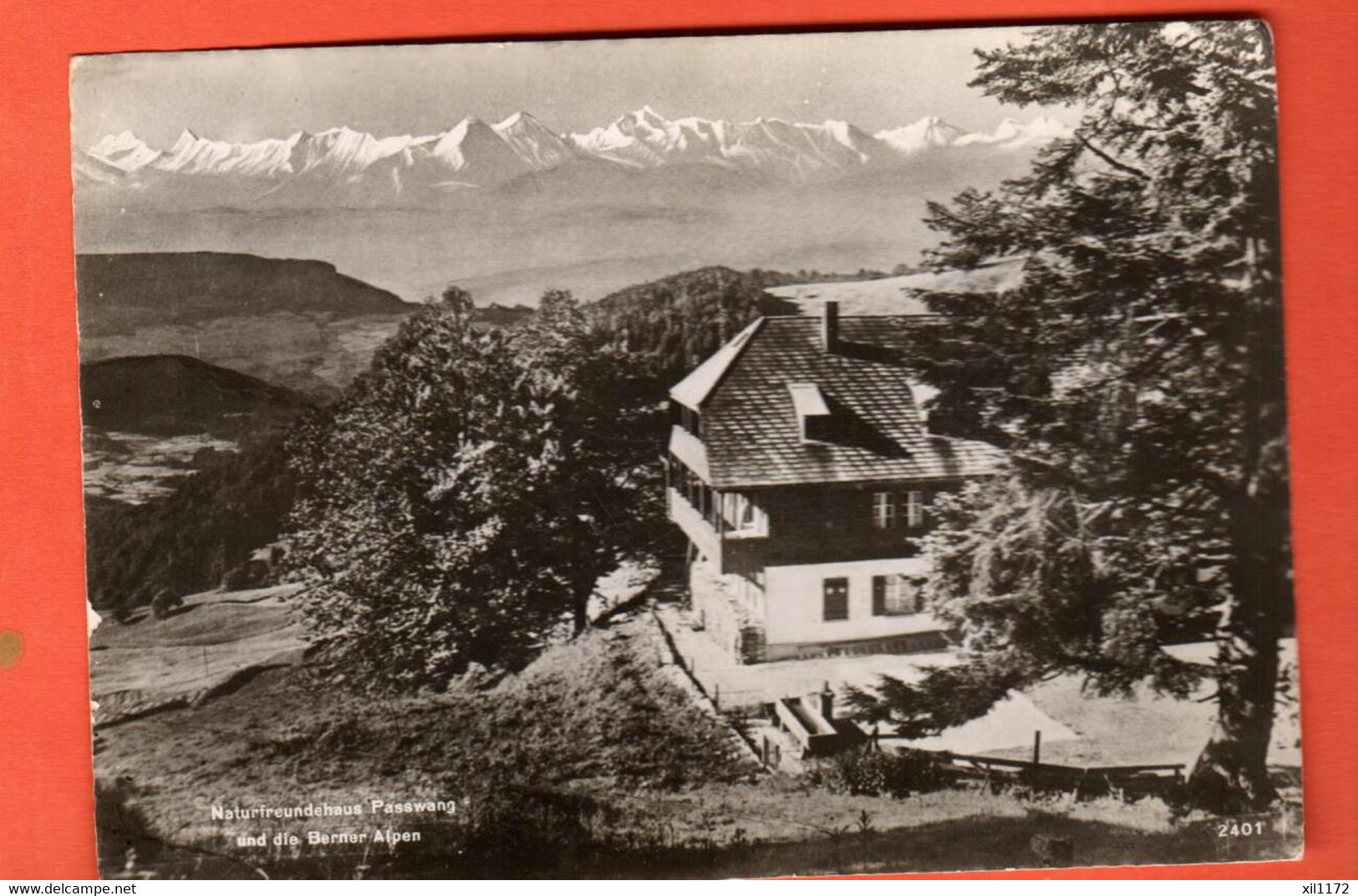 QAF-07  Passwang Passwanghaus Naturfreunshaus Sektion Basel. Gelaufen Mümliswil 1934.Gross Format Vogt - Mümliswil-Ramiswil