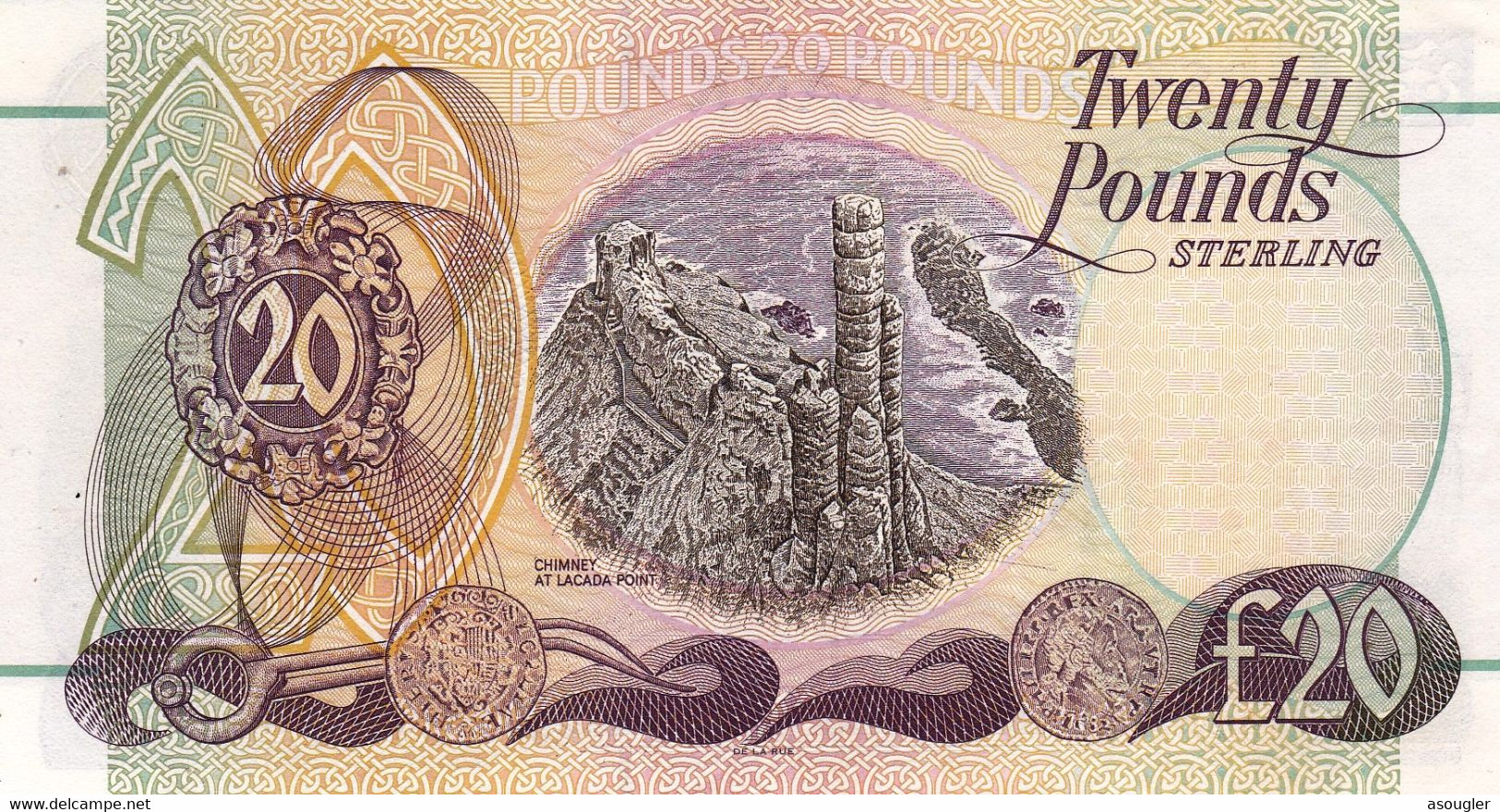 Ireland Northern 20 Pounds 1998 UNC P-137a "free Shipping Via Registered Air Mail" - 20 Pounds