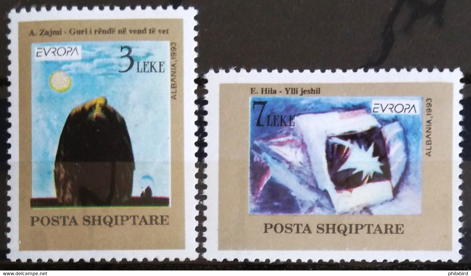 EUROPA 1993 - ALBANIE                    N° 2299/2300                        NEUF** - 1993