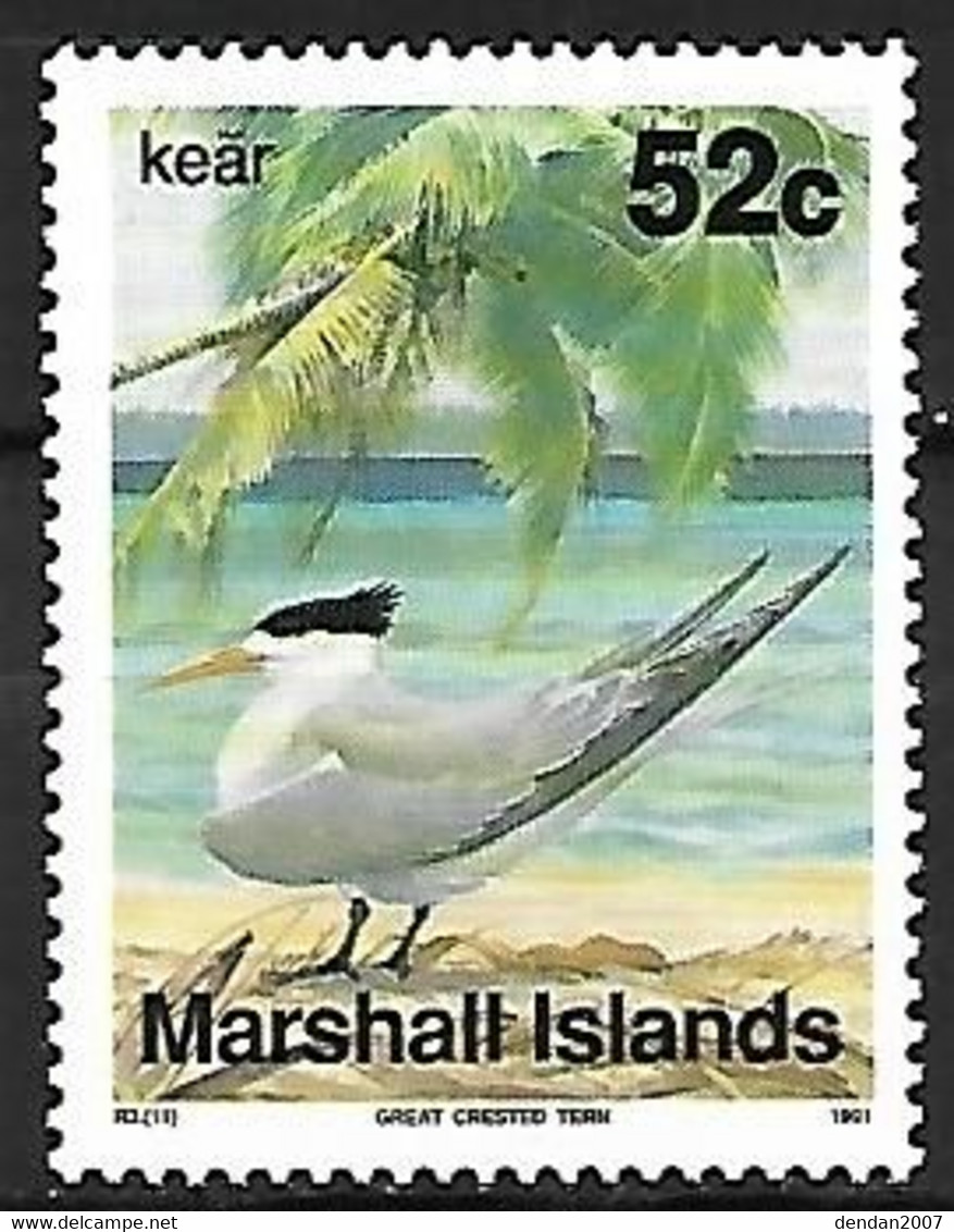 Marshall Islands - MNH ** 1991 :   Greater Crested Tern  -  Thalasseus Bergii - Gabbiani
