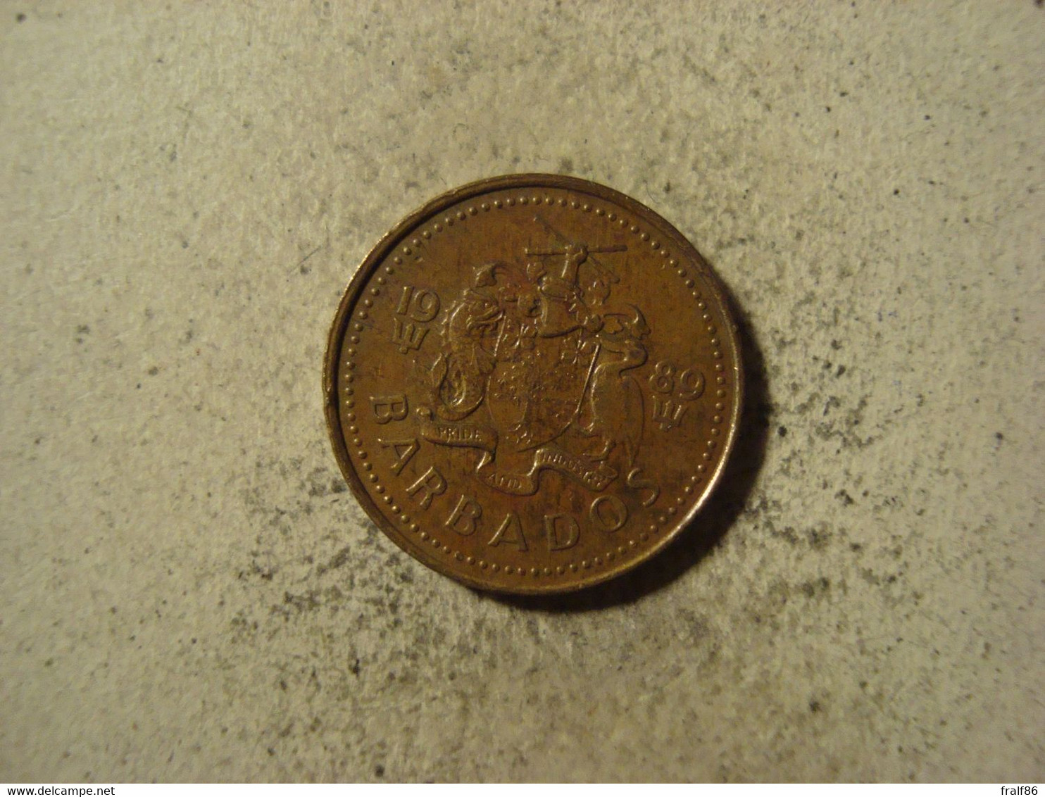 MONNAIE BARBADES 5 CENTS 1989 - Barbados