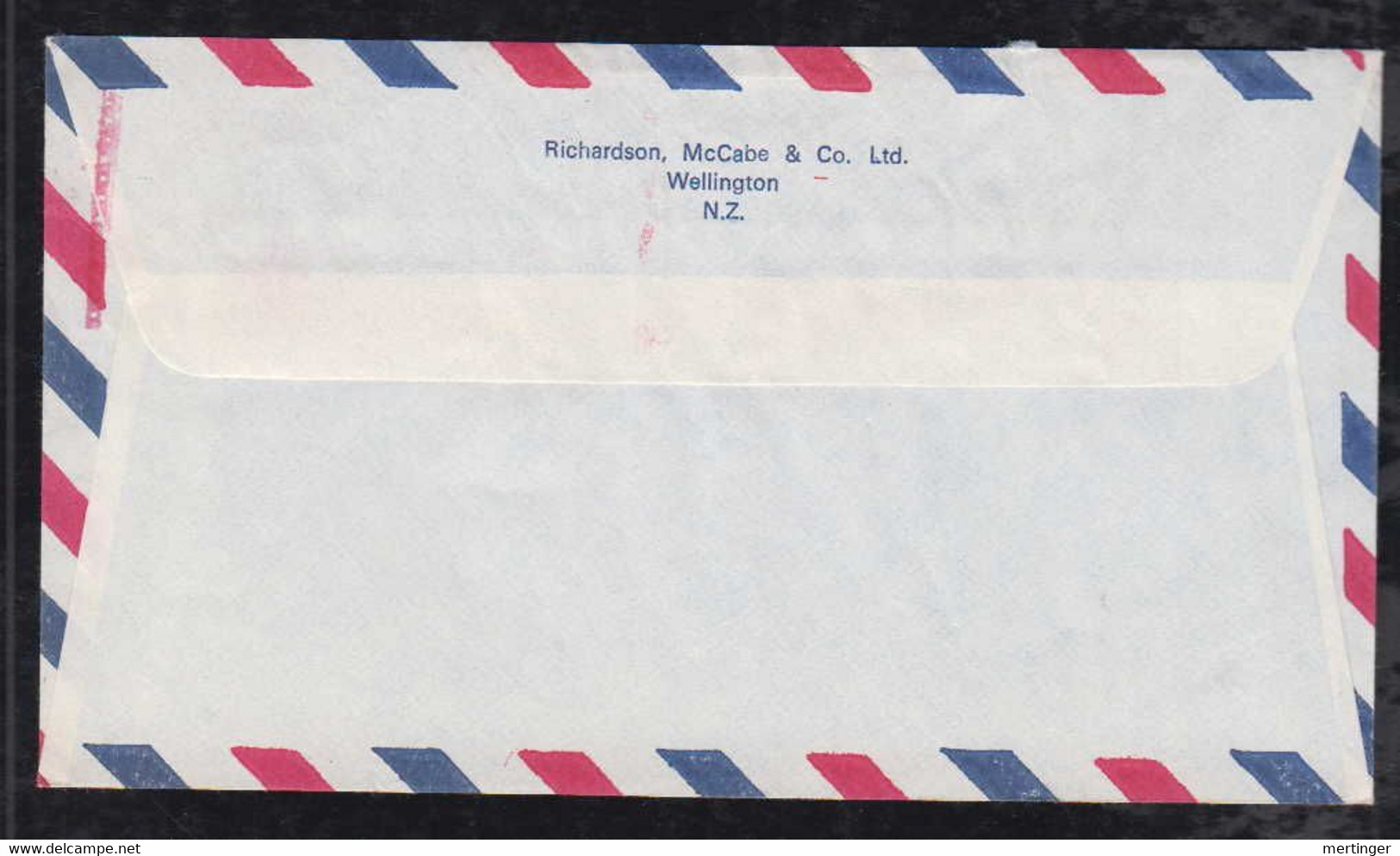 New Zealand 1977 Meter Airmail Cover 30c UPPER HILLIS To Sheffield England - Lettres & Documents