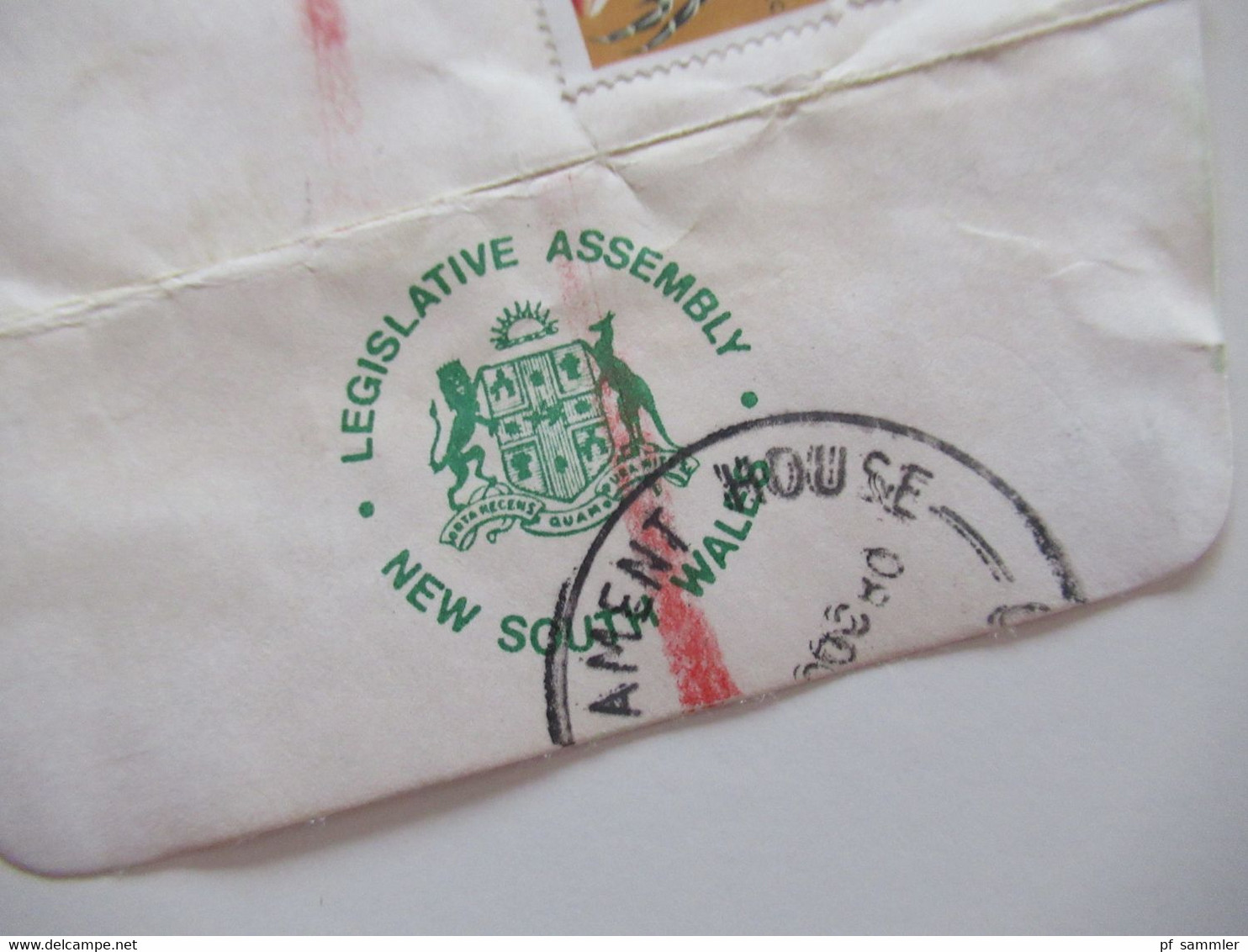 Australien 1980 Air Mail In Die USA Einschreiben Parliament House New South Wales Umschlag Legislative Assembly - Cartas & Documentos