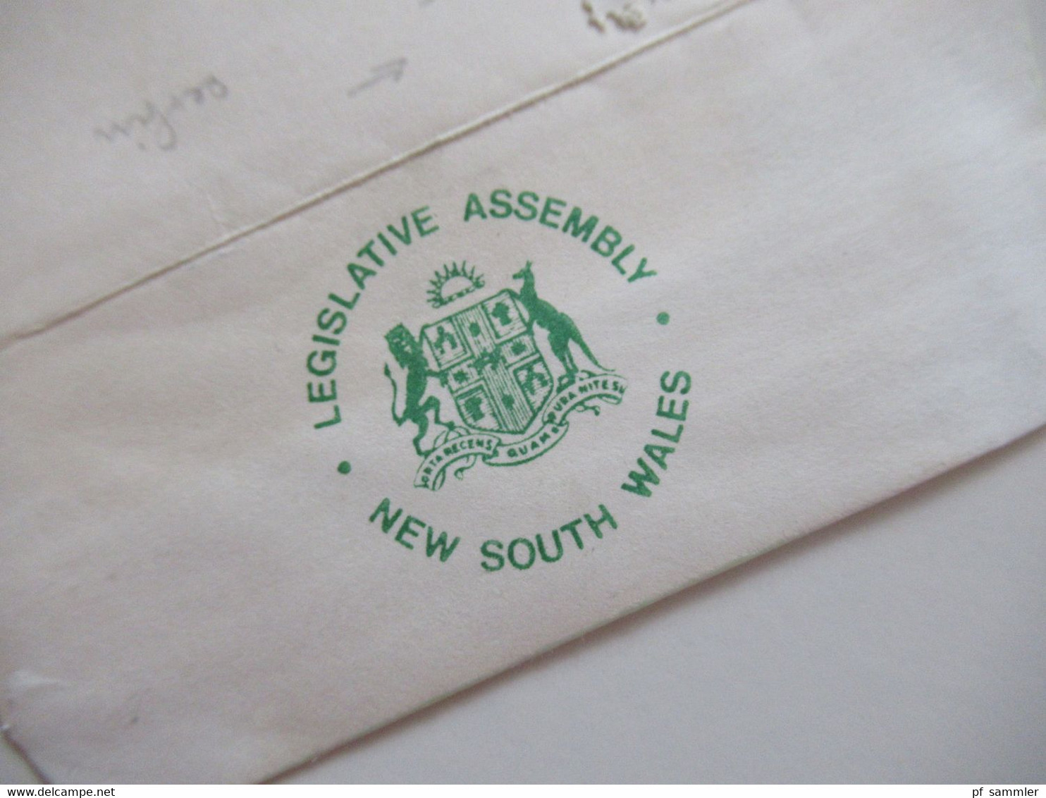 Australien 1980 Mit Perfin NSW  Umschlag Und Inhalt Legislative Assembly Parliament Of NSW Unterschrift D.L. Wheeler - Cartas & Documentos