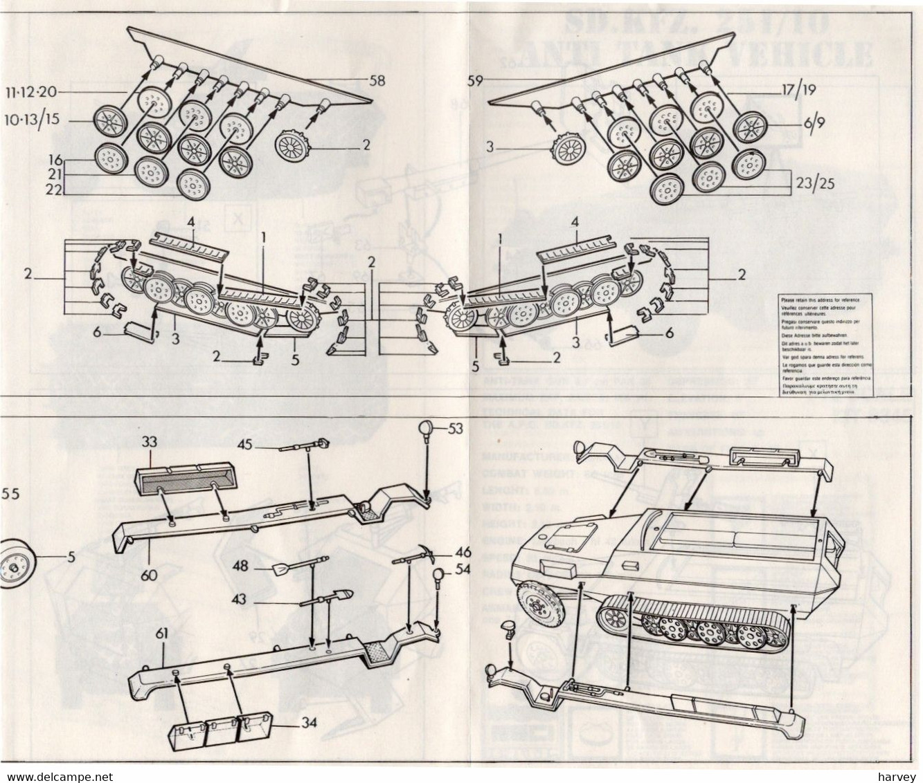 Esci 8345 SdKfz 251/10 1/72e - Military Vehicles