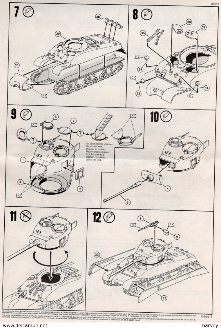 Revell 03102 Sherman M4A1 (76mm) 1/72e - Military Vehicles