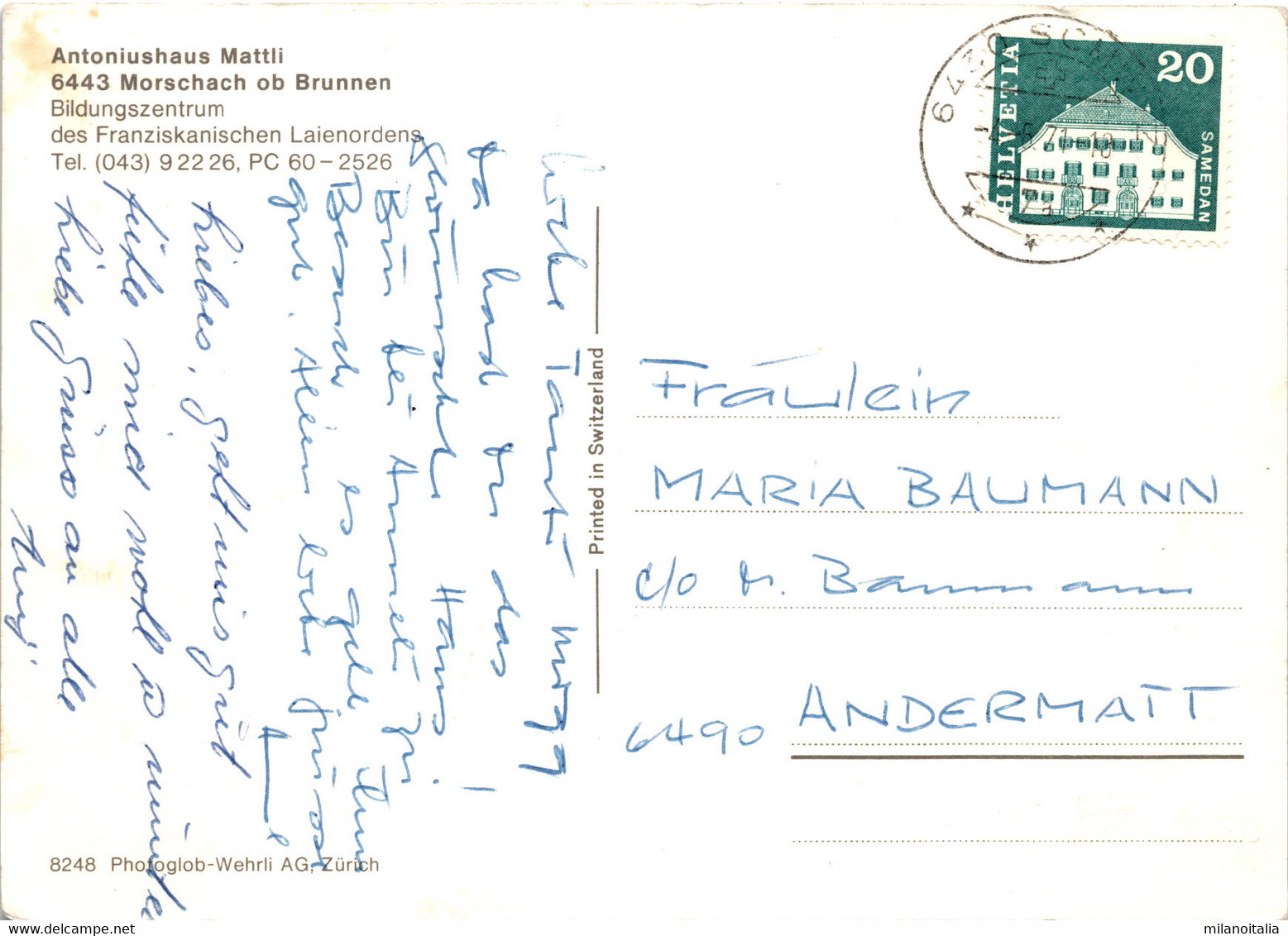 Antoniushaus Mattli - Morschach Ob Brunnen (8248) * 4. 6. 1971 - Morschach