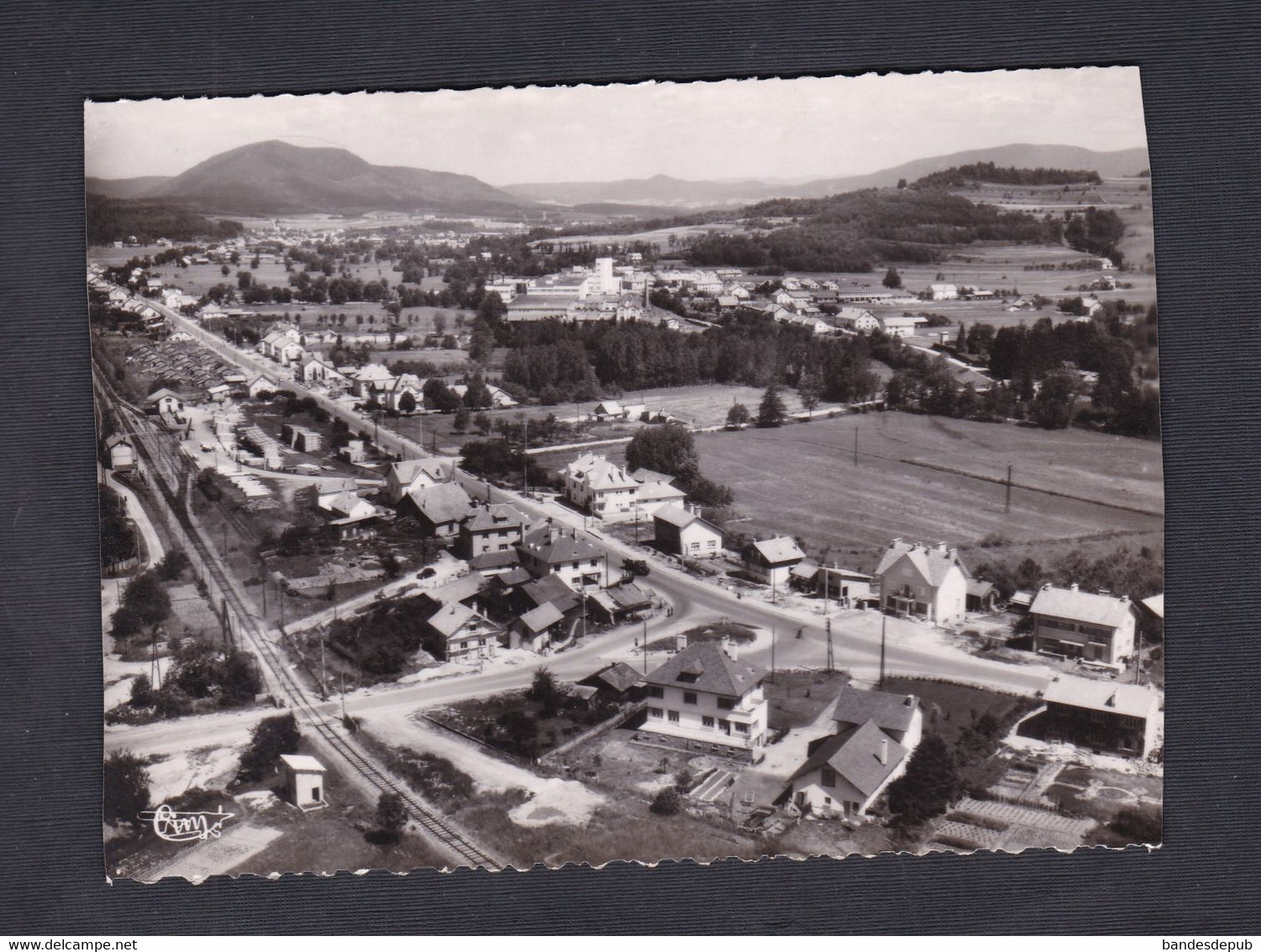 ANOULD (88) Vue Panoramique Aerienne ( Chemin De Fer Passage à Niveau ...) - Anould