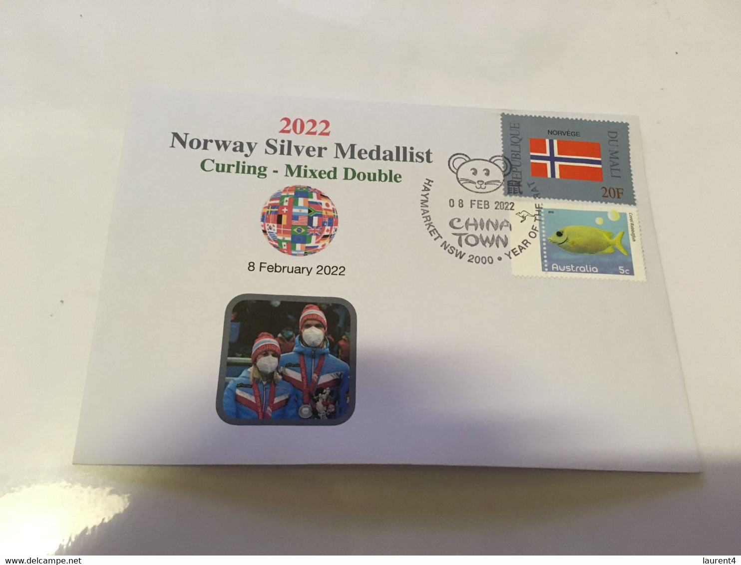 (1 G 31) Beijing 2022 Olympic Winter Games - Silver Medal To Norway - Curling Mixed Double - Winter 2022: Beijing