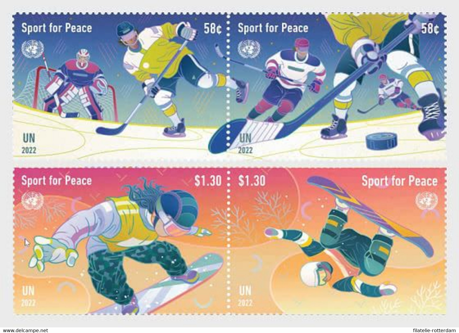 VN / UN (New York) - Postfris/MNH - Complete Set Sporten Voor Vrede 2022 - Nuovi