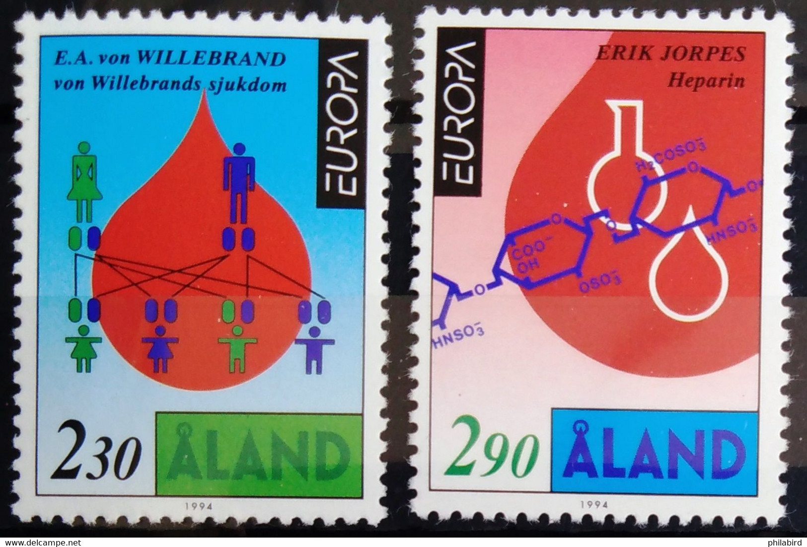 EUROPA 1994 - ALAND                       N° 86/87                          NEUF** - 1994