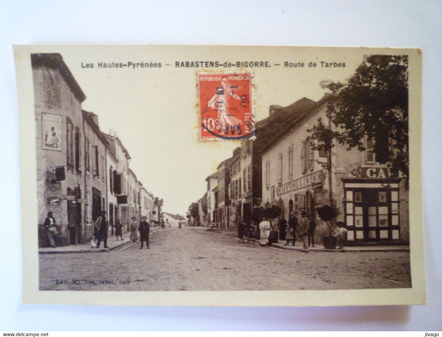 2022 - 745  RABASTENS-de-BIGORRE  (Hautes-Pyrénées)  :  Rue De TARBES  1909   XXX; - Rabastens De Bigorre