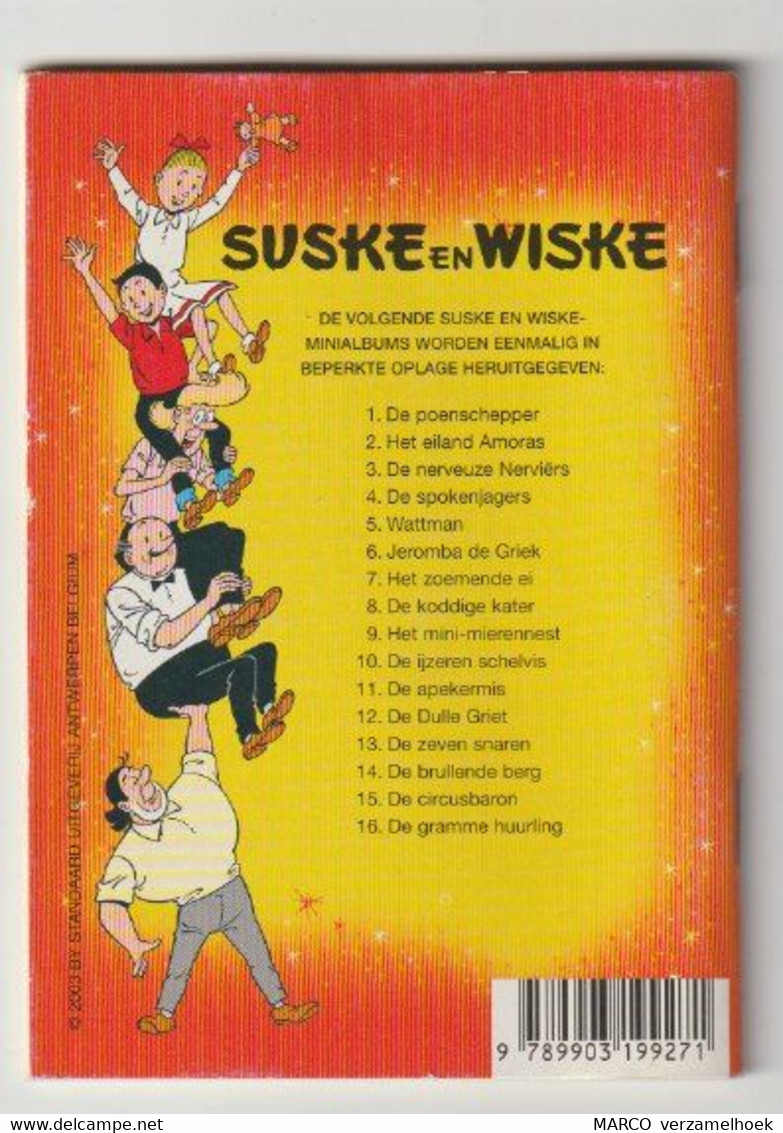 Mini-uitgave 15. Suske En Wiske De Circusbaron Standaard Willy Vandersteen 2003 - Suske & Wiske