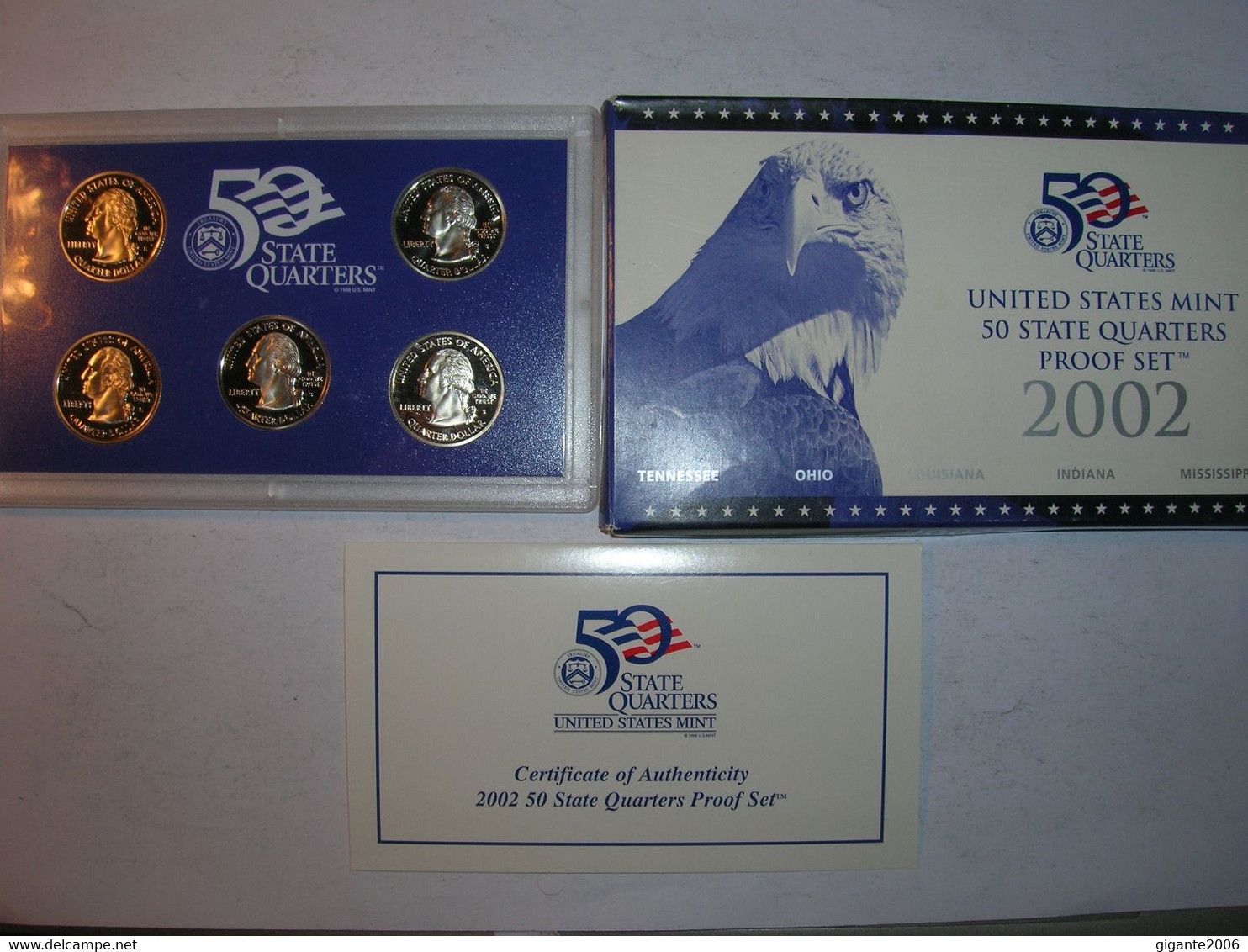 ESTADOS UNIDOS/USA Proof Set 2002 S 1/4 Dolar 50 Estados  (9895) - Proof Sets