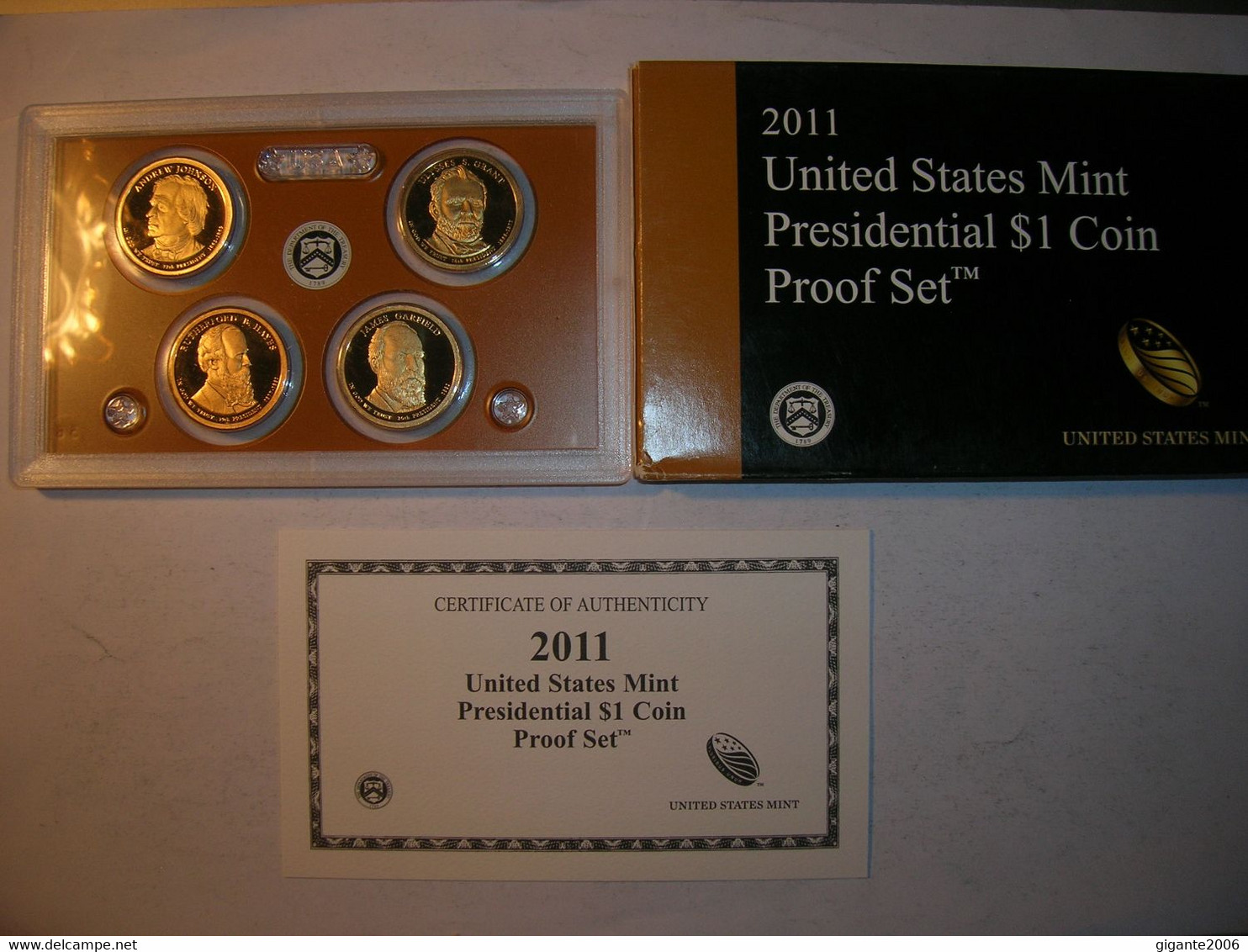 ESTADOS UNIDOS/USA Proof Set 2011 S 1 Dolar Presidentes  (9911) - Proof Sets