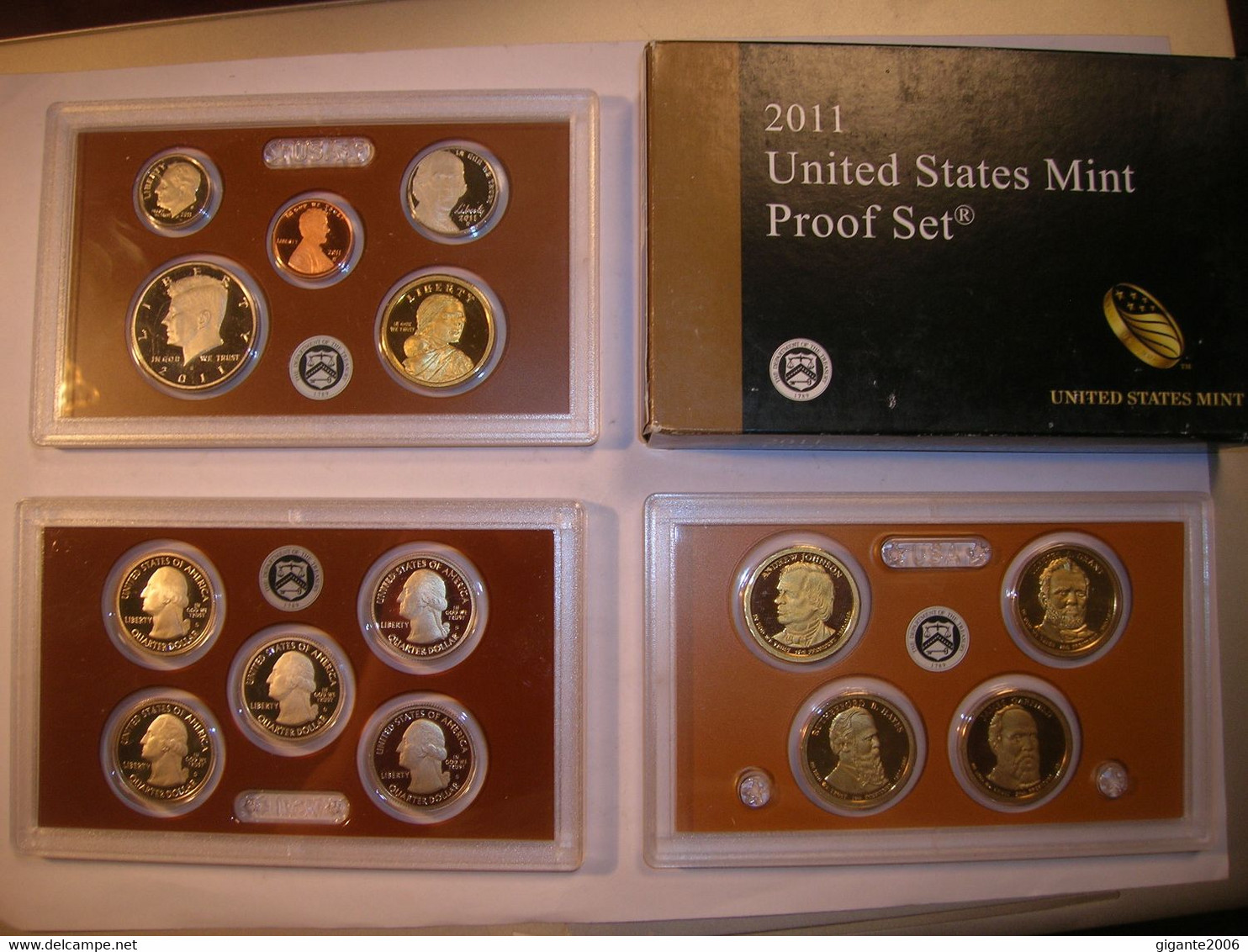 ESTADOS UNIDOS/USA Proof Set 2011 S , Serie 1/4 Dolar. Serie Presidentes Y Serie Anual (14 Monedas) (9919) - Proof Sets