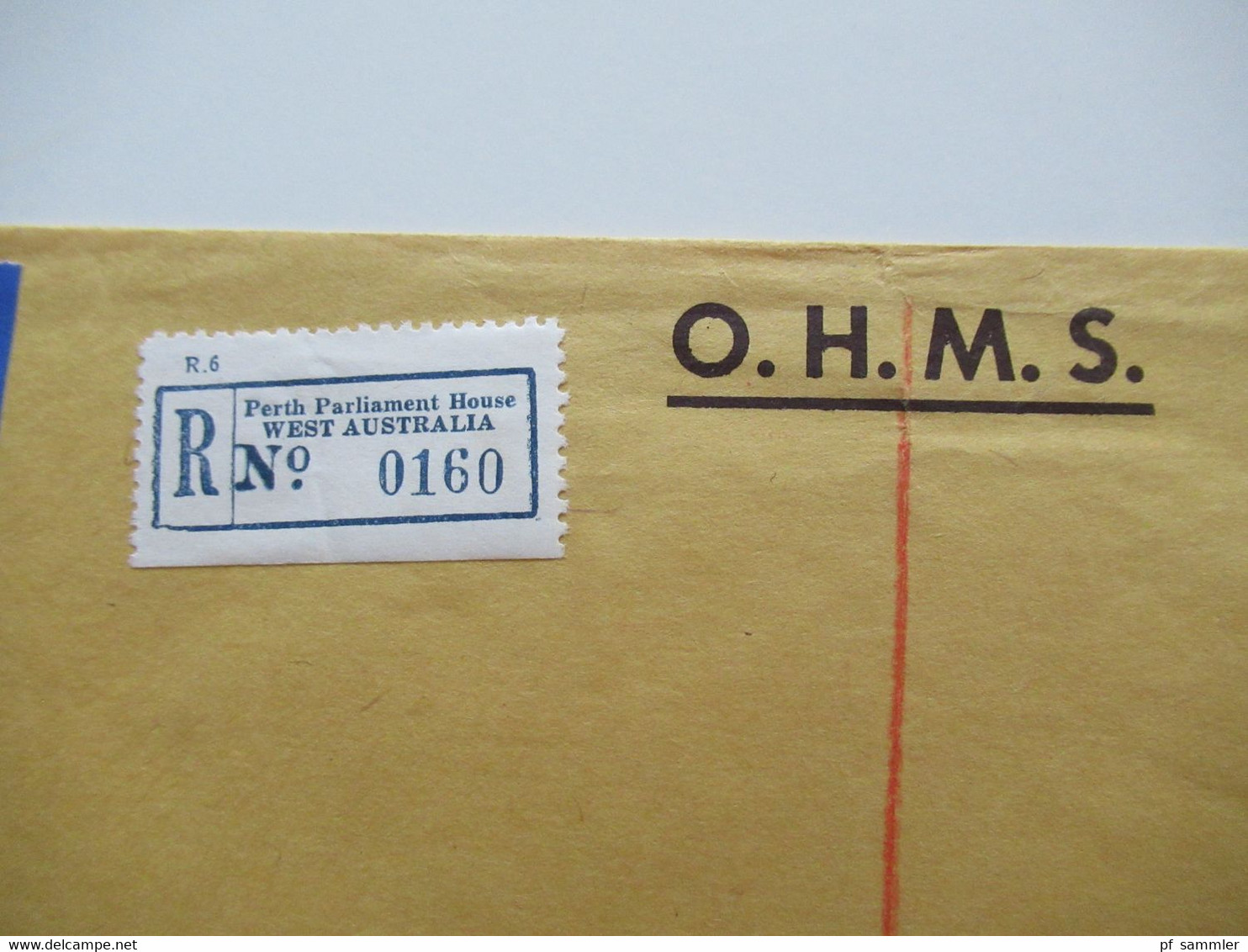 1980 Umschlag OHMS Und Stempel Legislative Council Parliament House Perth W.A Einschreiben Perth Parliament House - Briefe U. Dokumente