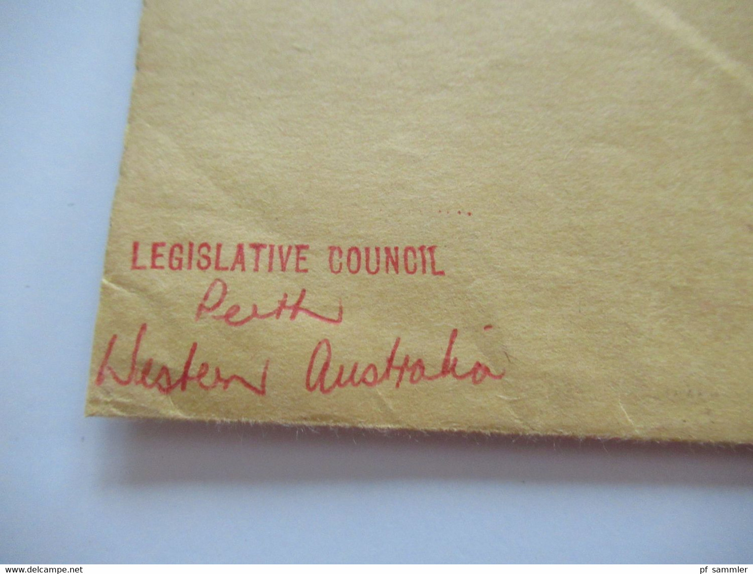 1980 Umschlag OHMS Und Stempel Legislative Council Parliament House Perth W.A Einschreiben Perth Parliament House - Lettres & Documents