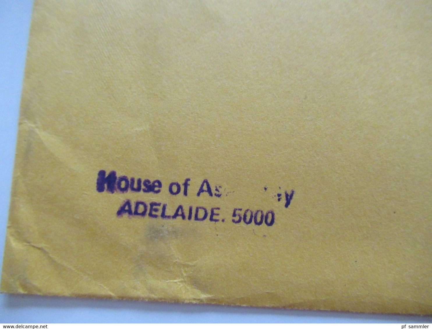 1980 Umschlag Mit Stempel House Of Assembly Adelaide 5000 Freistempel Aufkleber Hindley ST. Postage Paid - Lettres & Documents