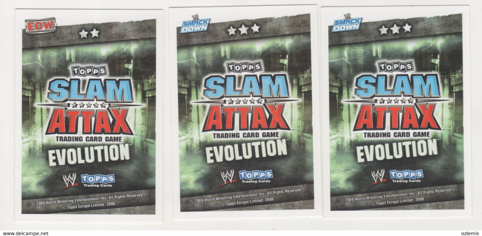 WRESTLING CATCH ,TOPPS SLAM ATTAX EVOLUTION TRADING CARD GAME ,BELLA,NATALYA,MARIA - Trading-Karten